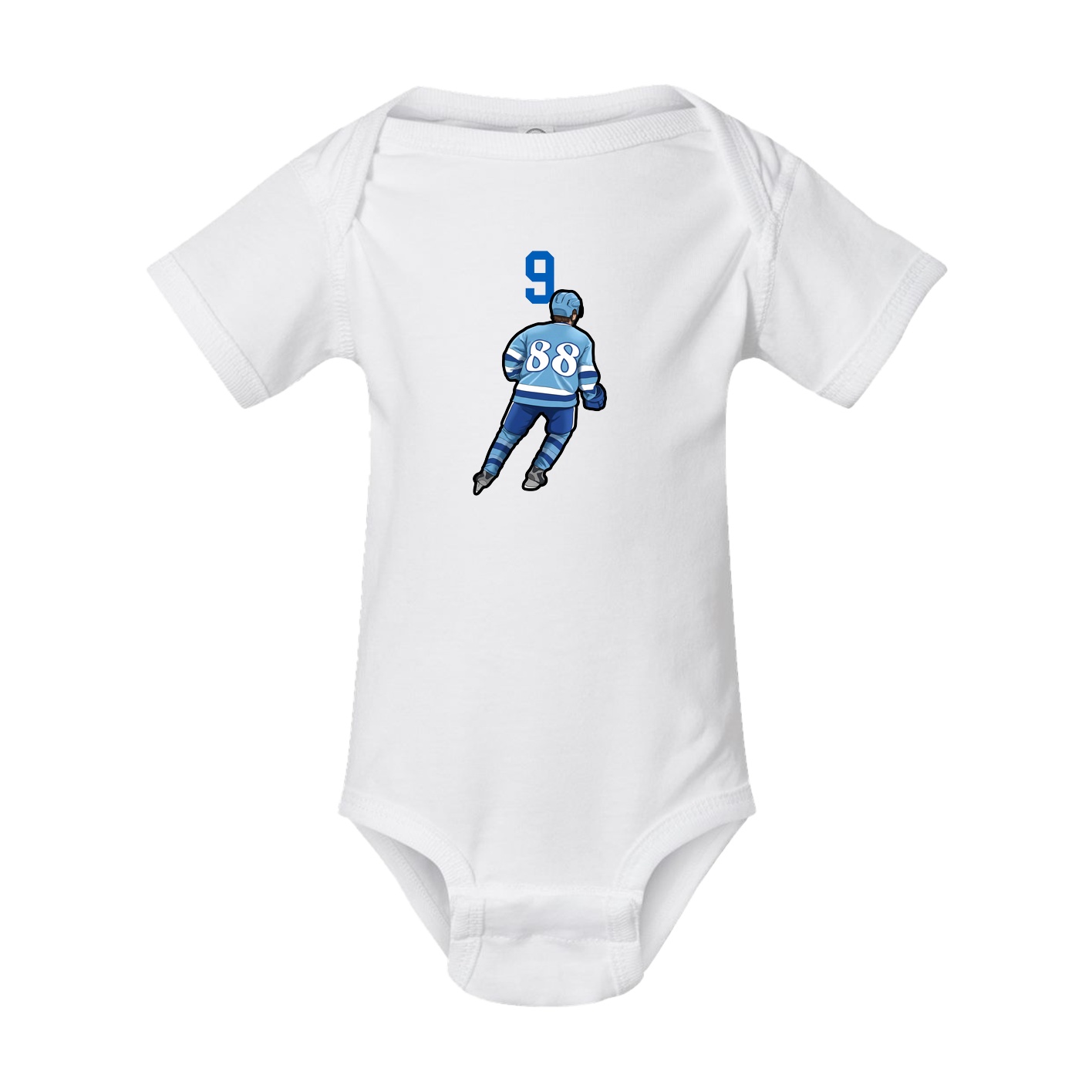 Baby Onesie — Number Top in White