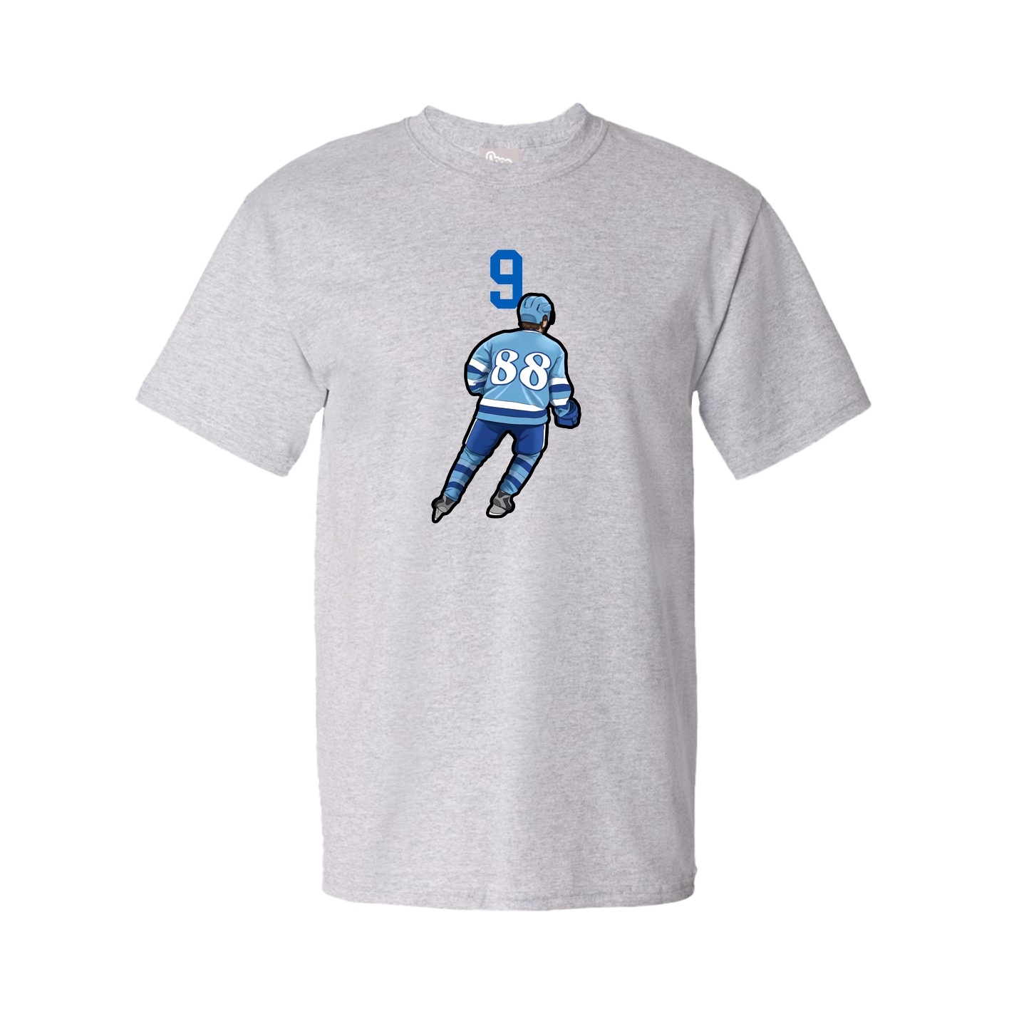 Youth Tee — Number Top in Grey