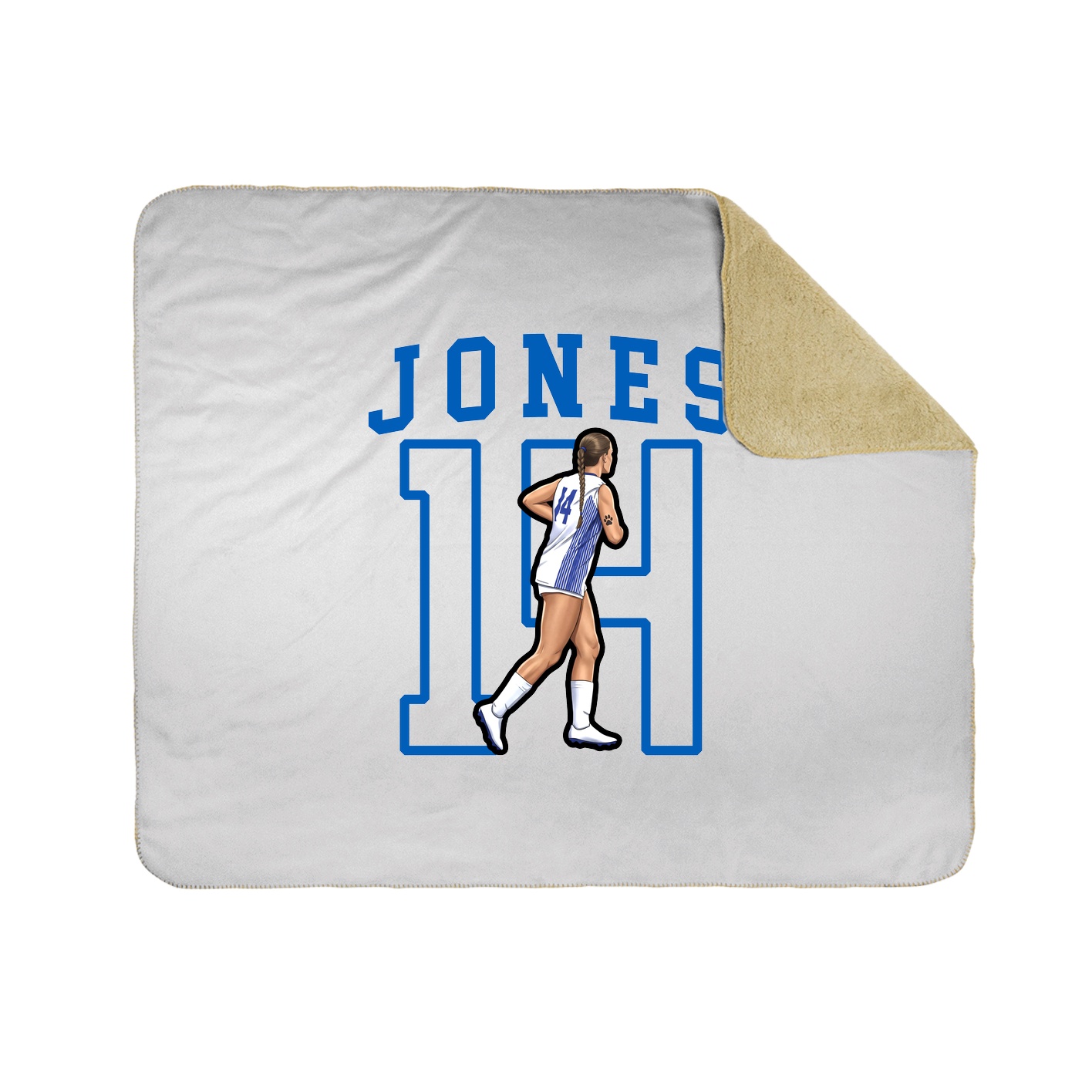 Throw Blanket — Shirsey in White