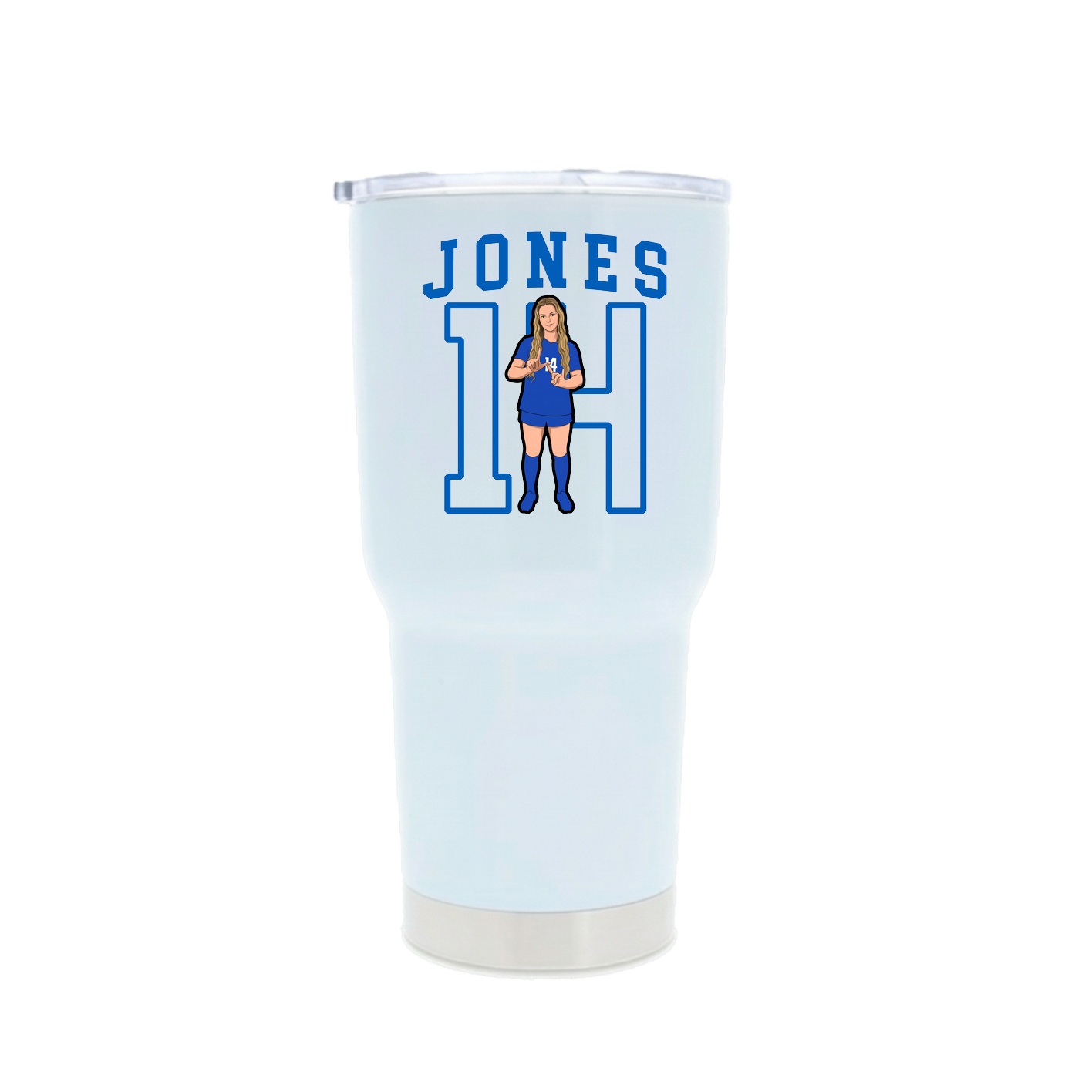 30oz Stainless Steel Tumbler — Shirsey in White
