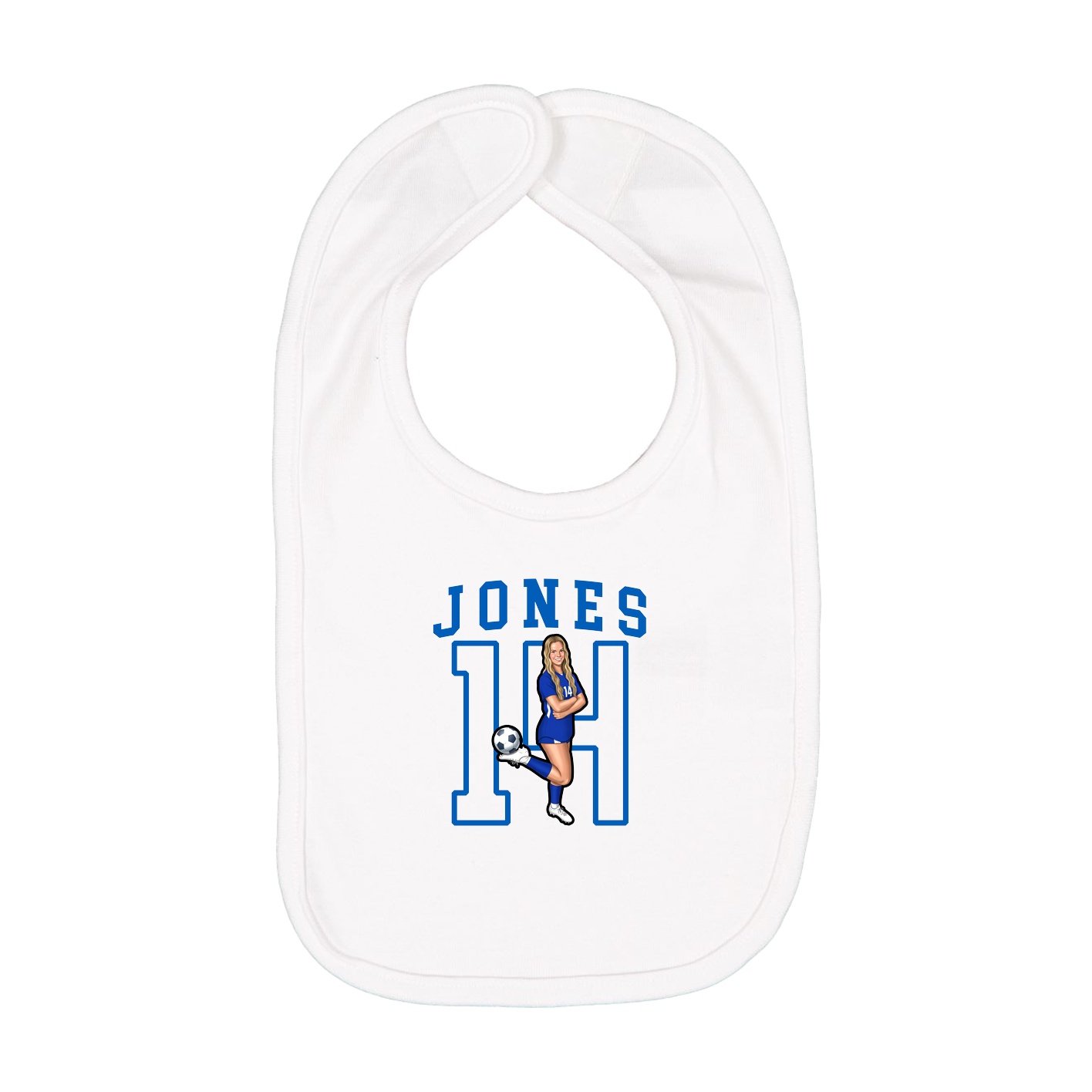 Infant Bib — Shirsey in White