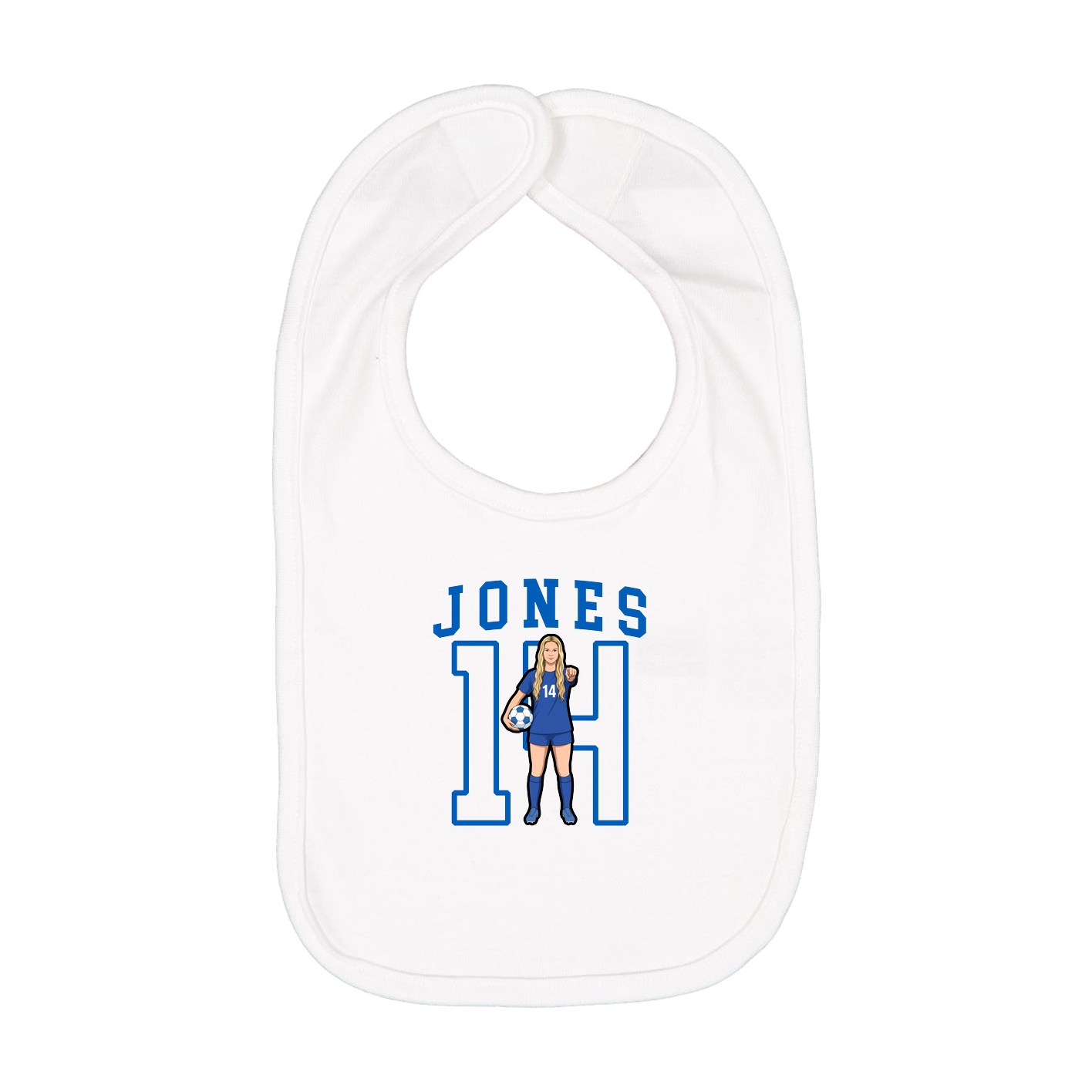 Infant Bib — Shirsey in White