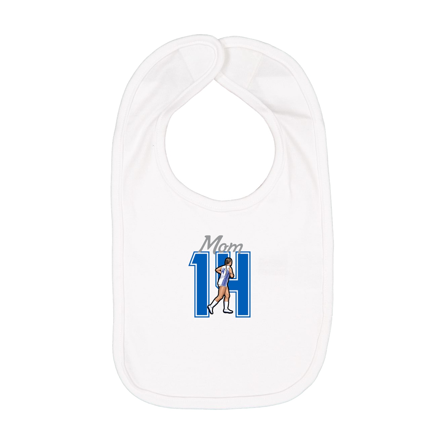 Infant Bib — Mothers Day Shirsey in White
