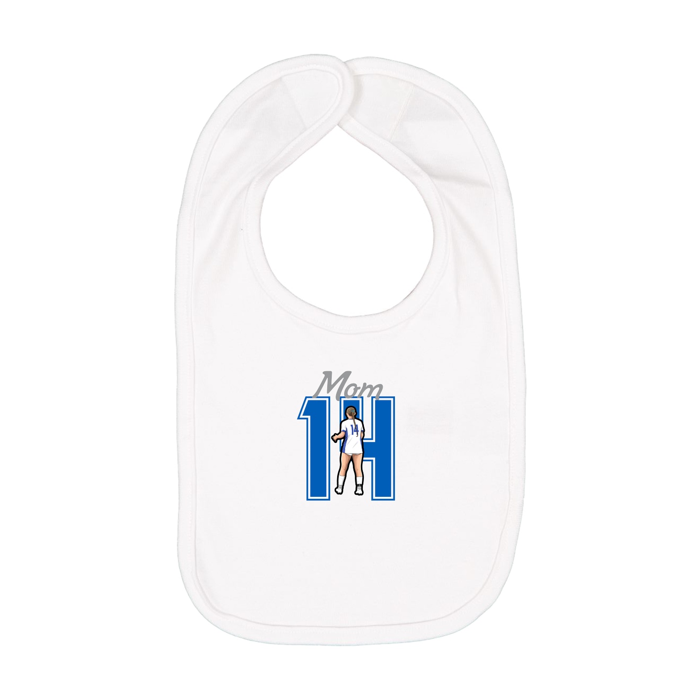 Infant Bib — Mothers Day Shirsey in White