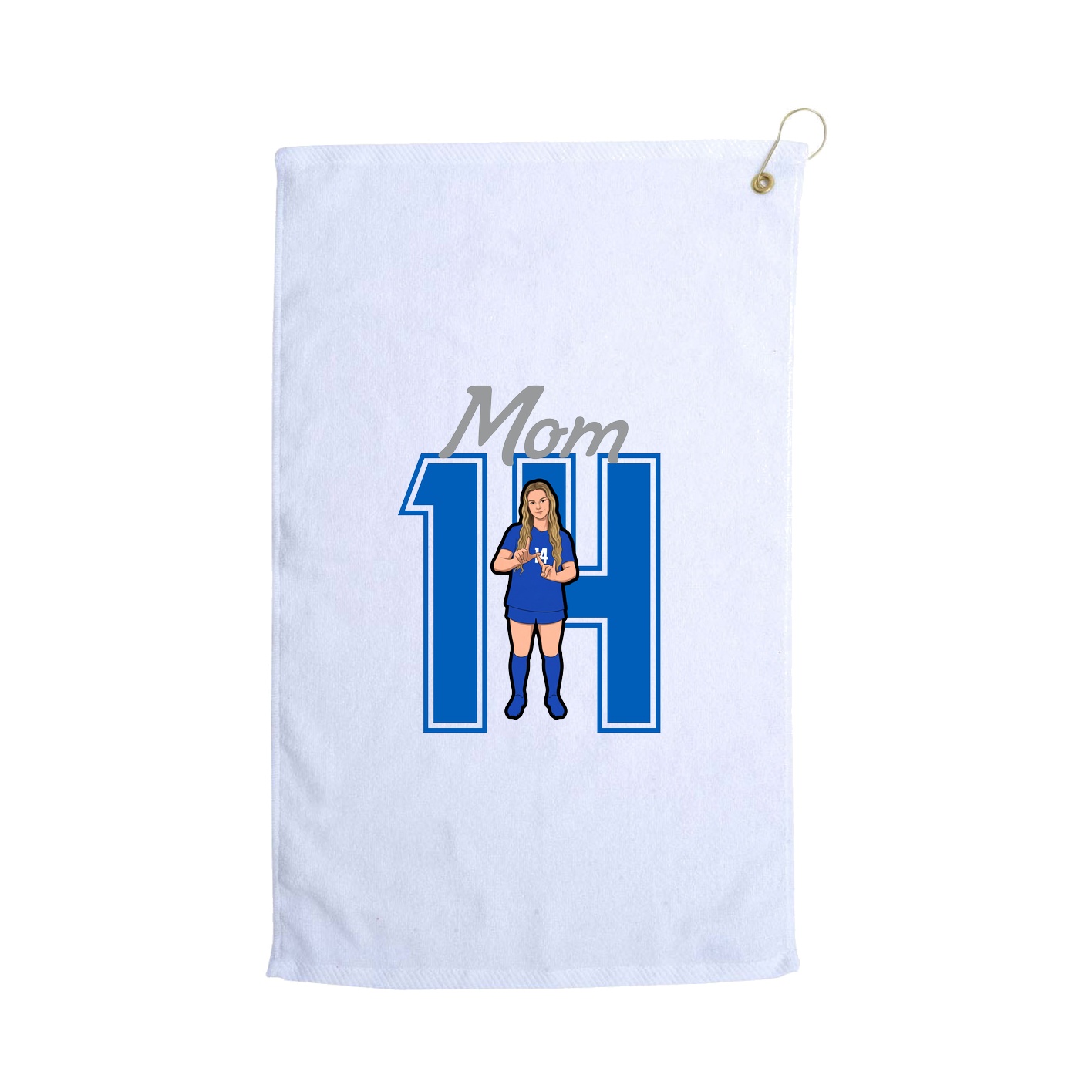 Golf Towel — Mothers Day Shirsey in White