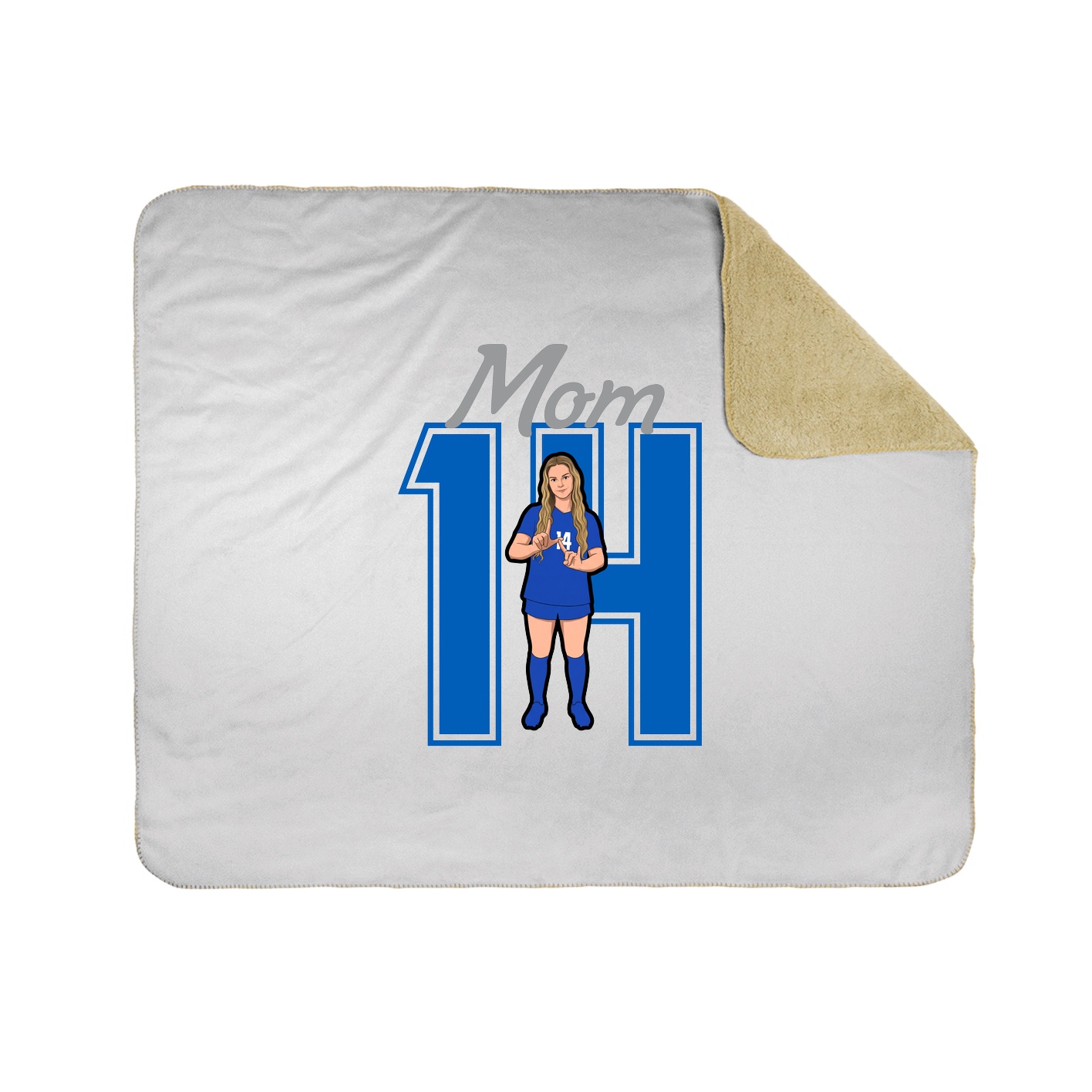 Throw Blanket — Mothers Day Shirsey in White