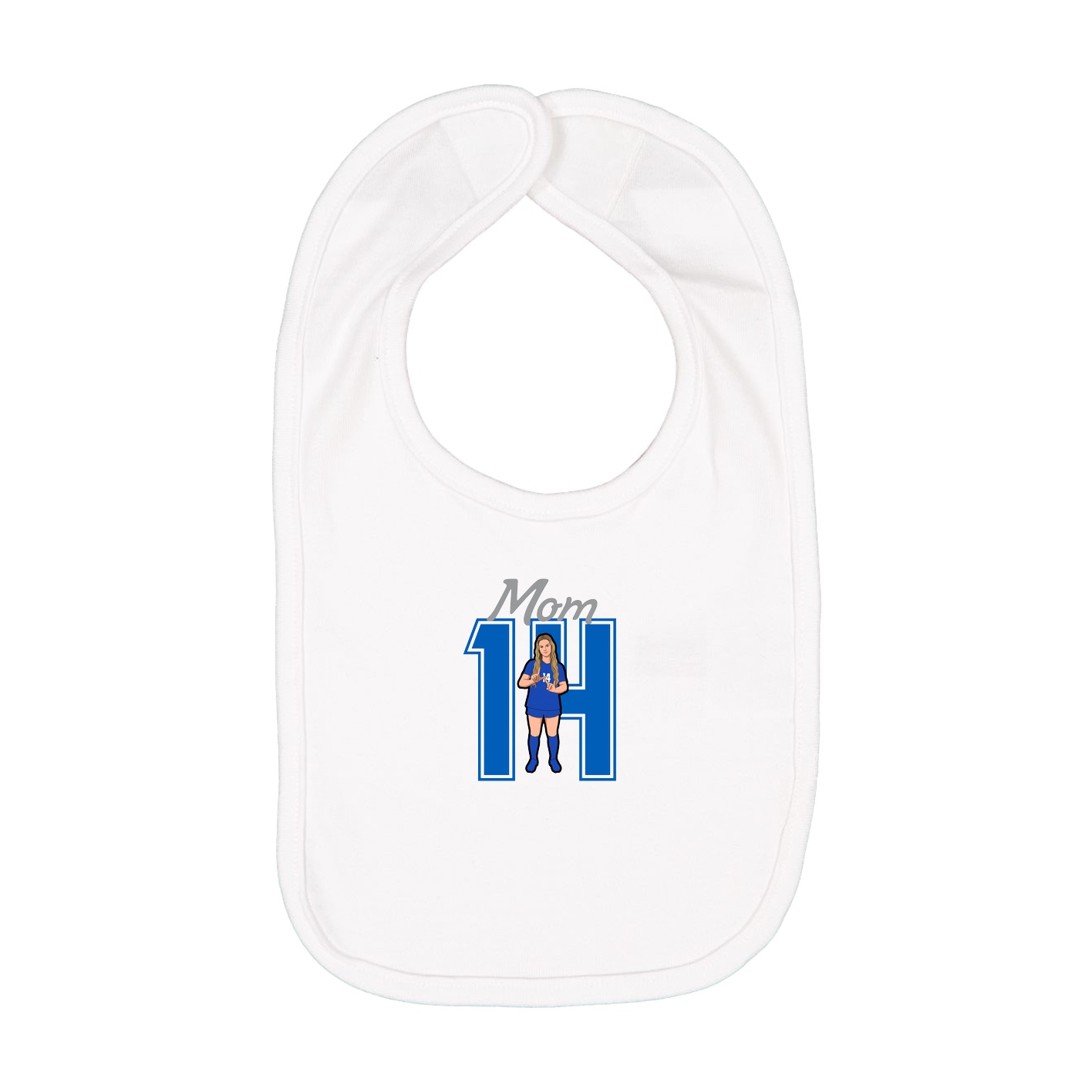 Infant Bib — Mothers Day Shirsey in White
