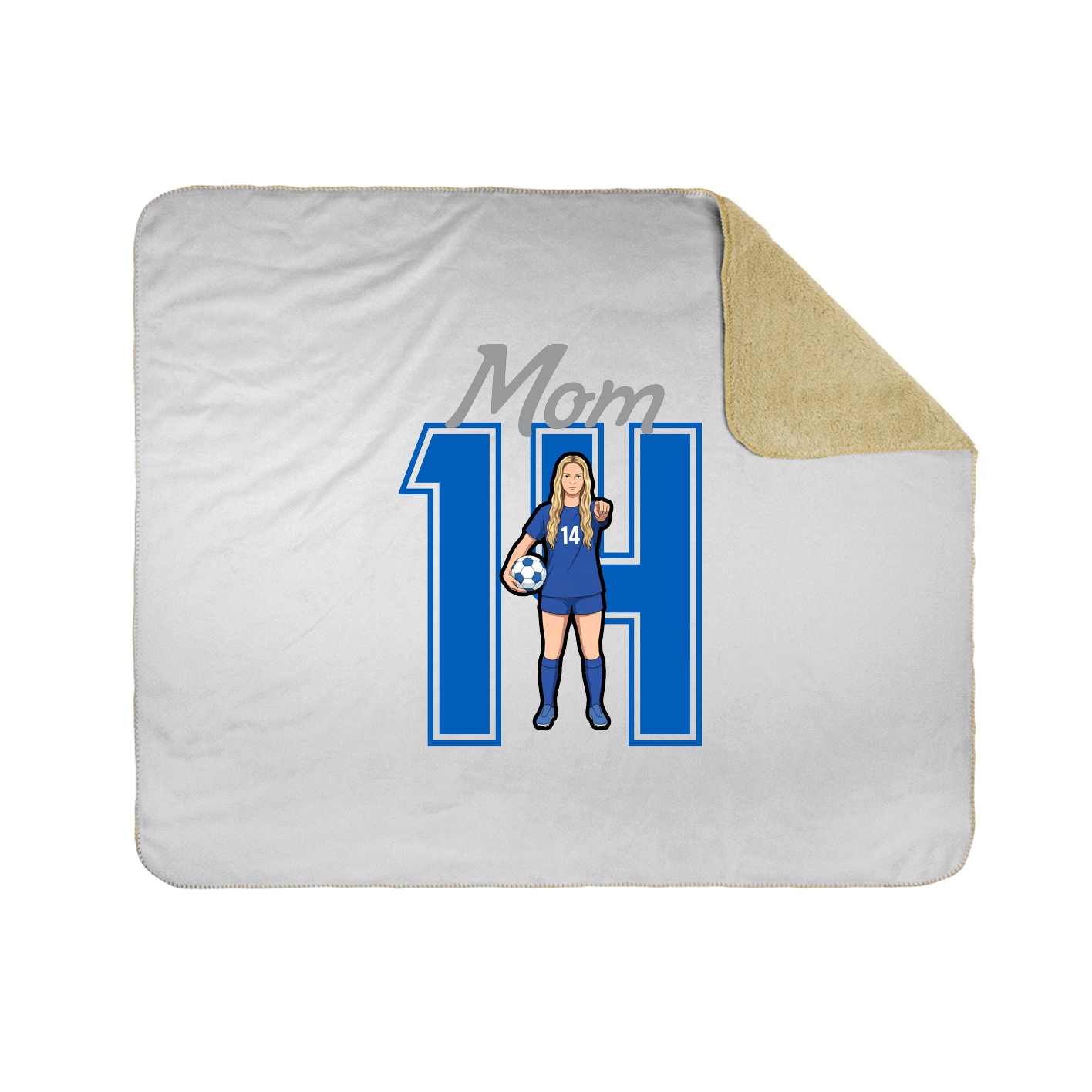 Throw Blanket — Mothers Day Shirsey in White