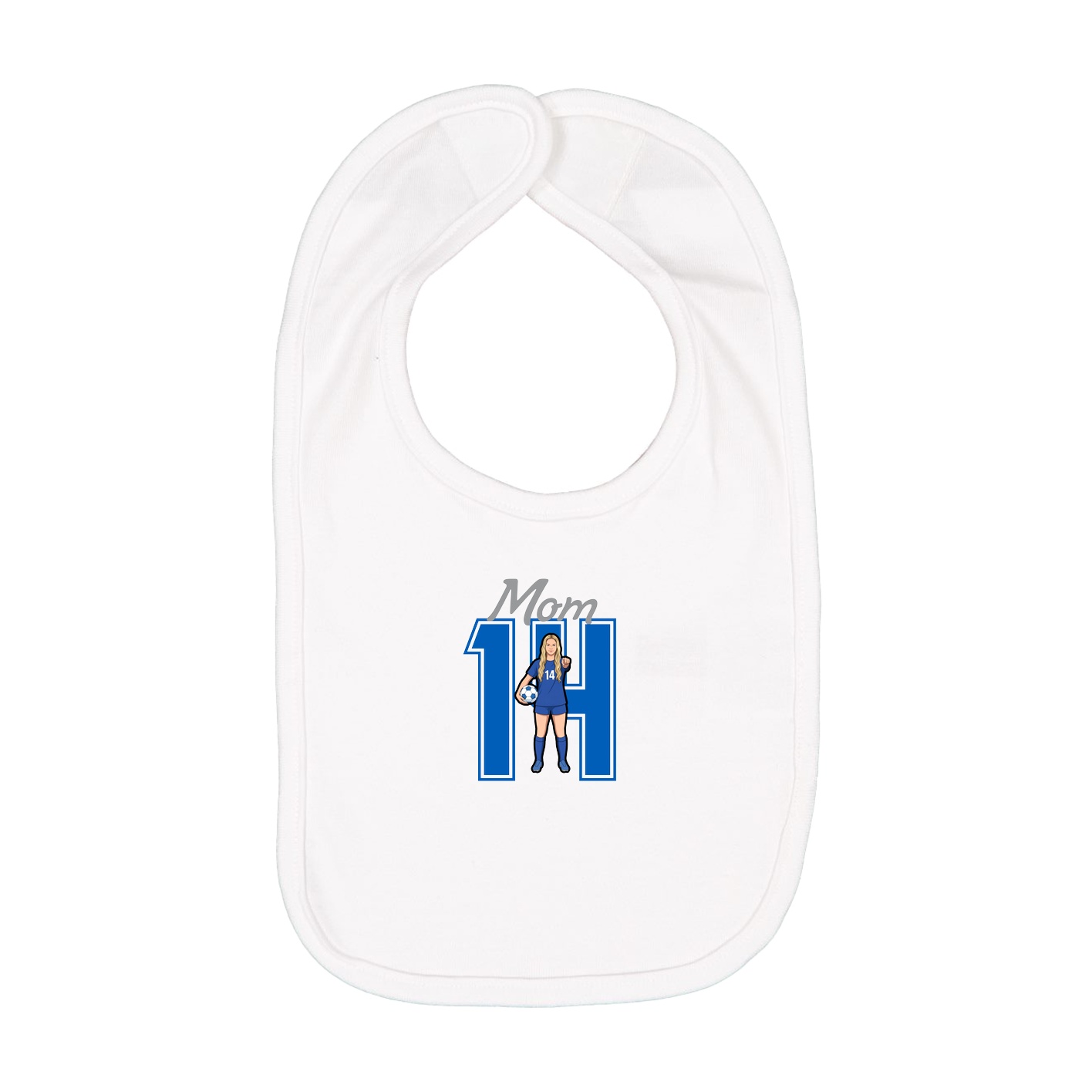 Infant Bib — Mothers Day Shirsey in White