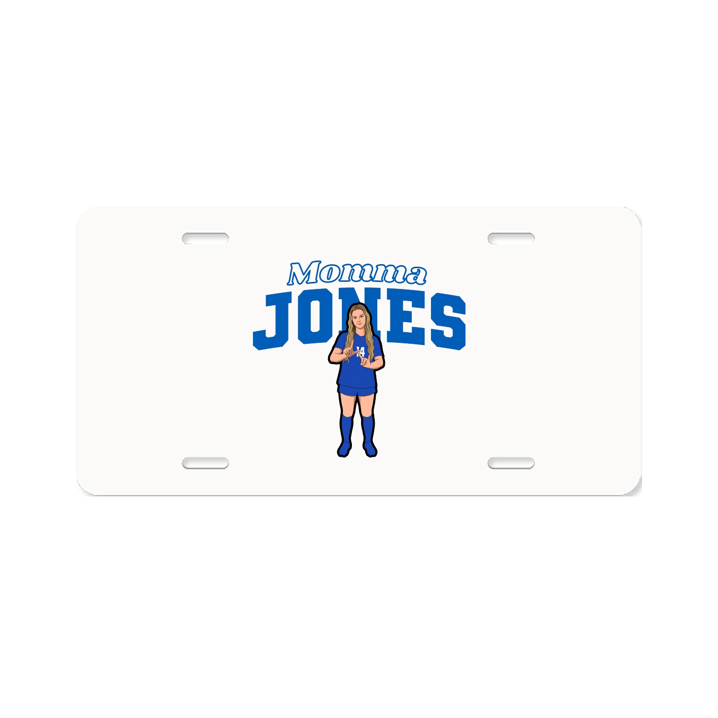 License Plate — Mothers Day Block in Classic