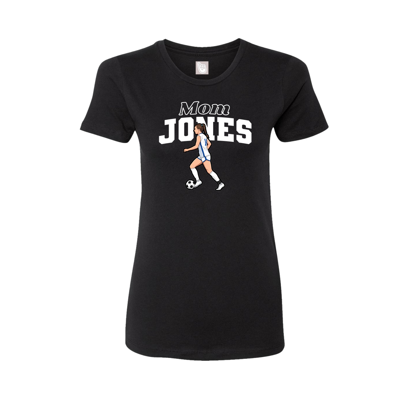 Womens Tee — Mothers Day Block in Black