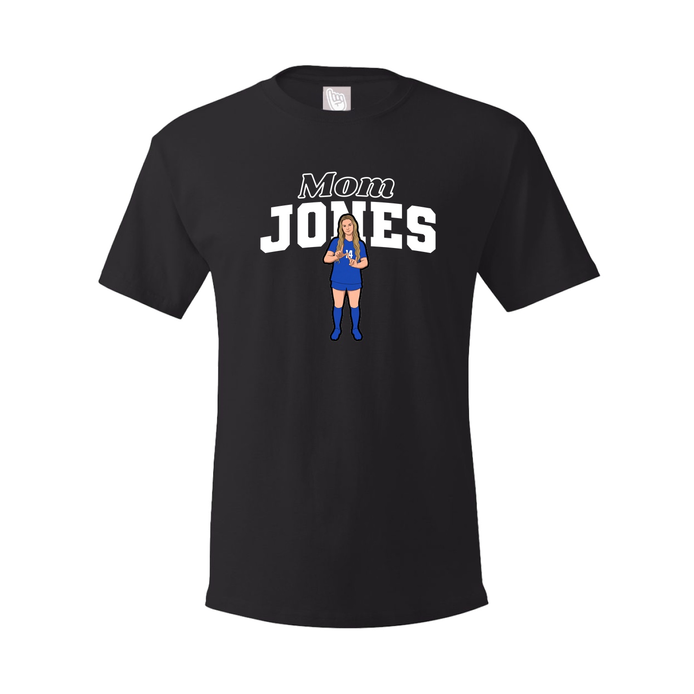 Youth Tee — Mothers Day Block in Black