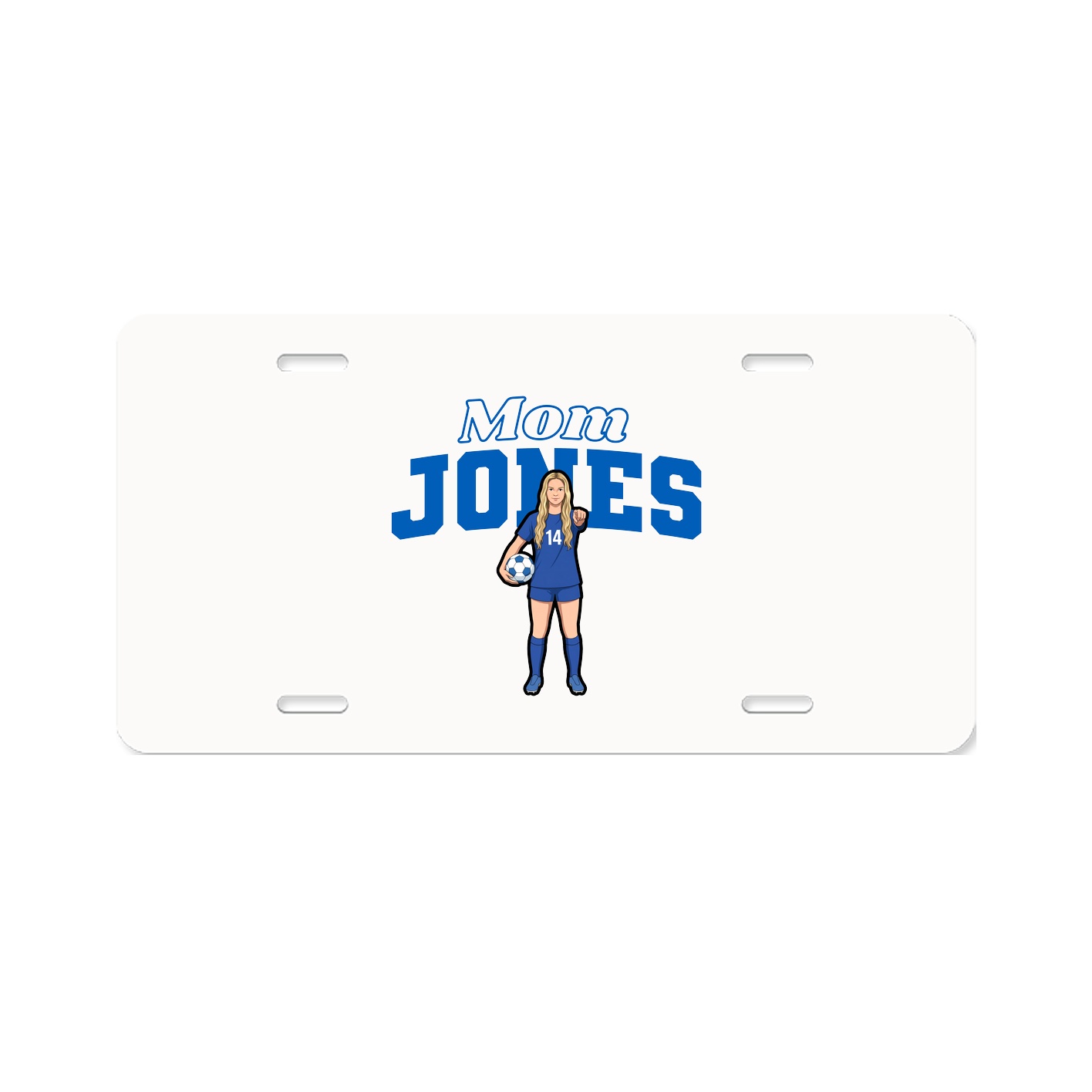 License Plate — Mothers Day Block in Classic