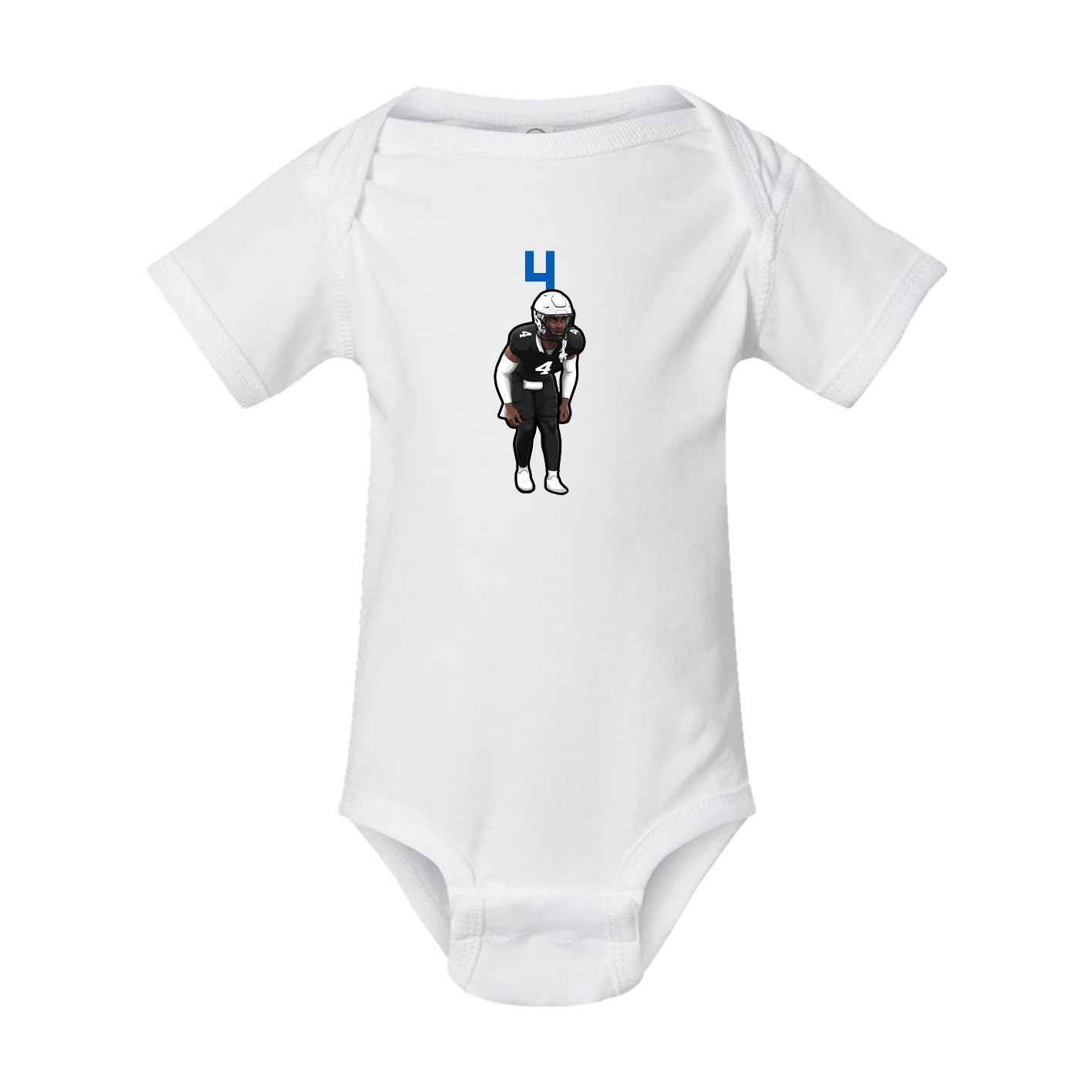 Baby Onesie — Number Top in White