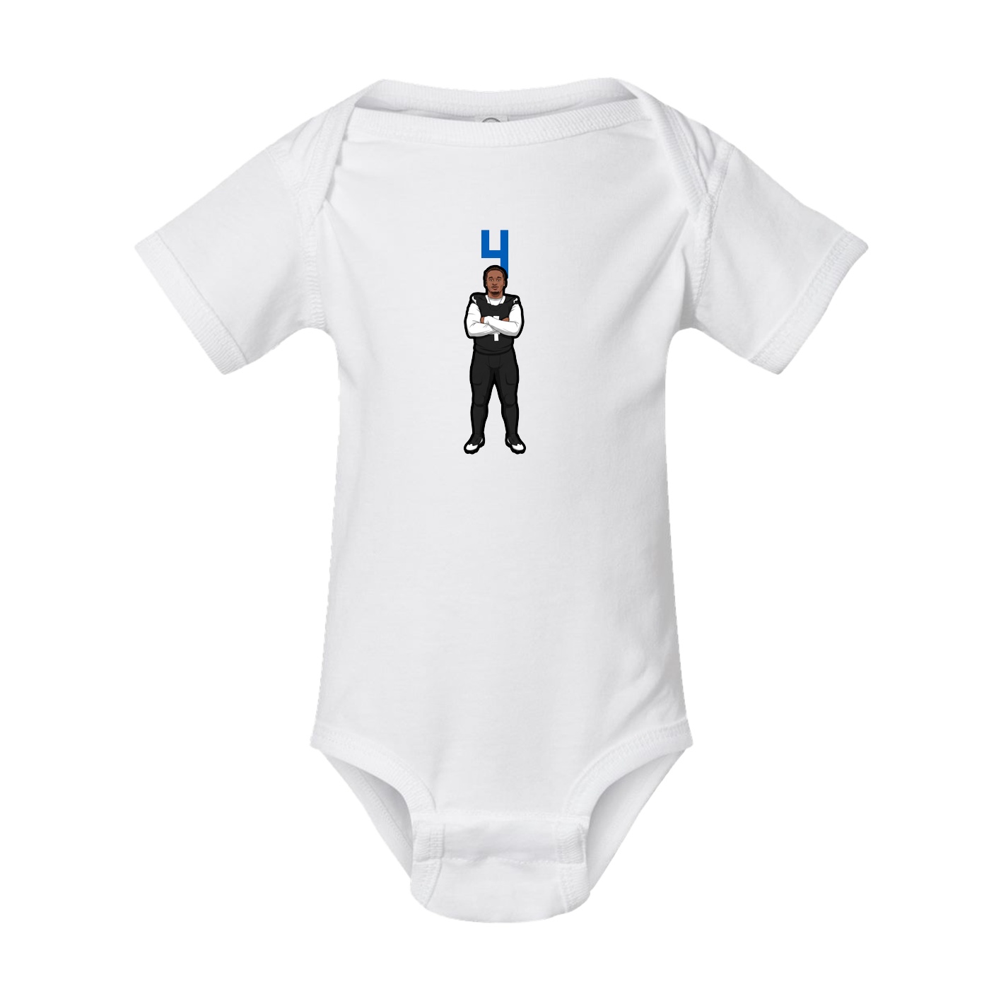Baby Onesie — Number Top in White
