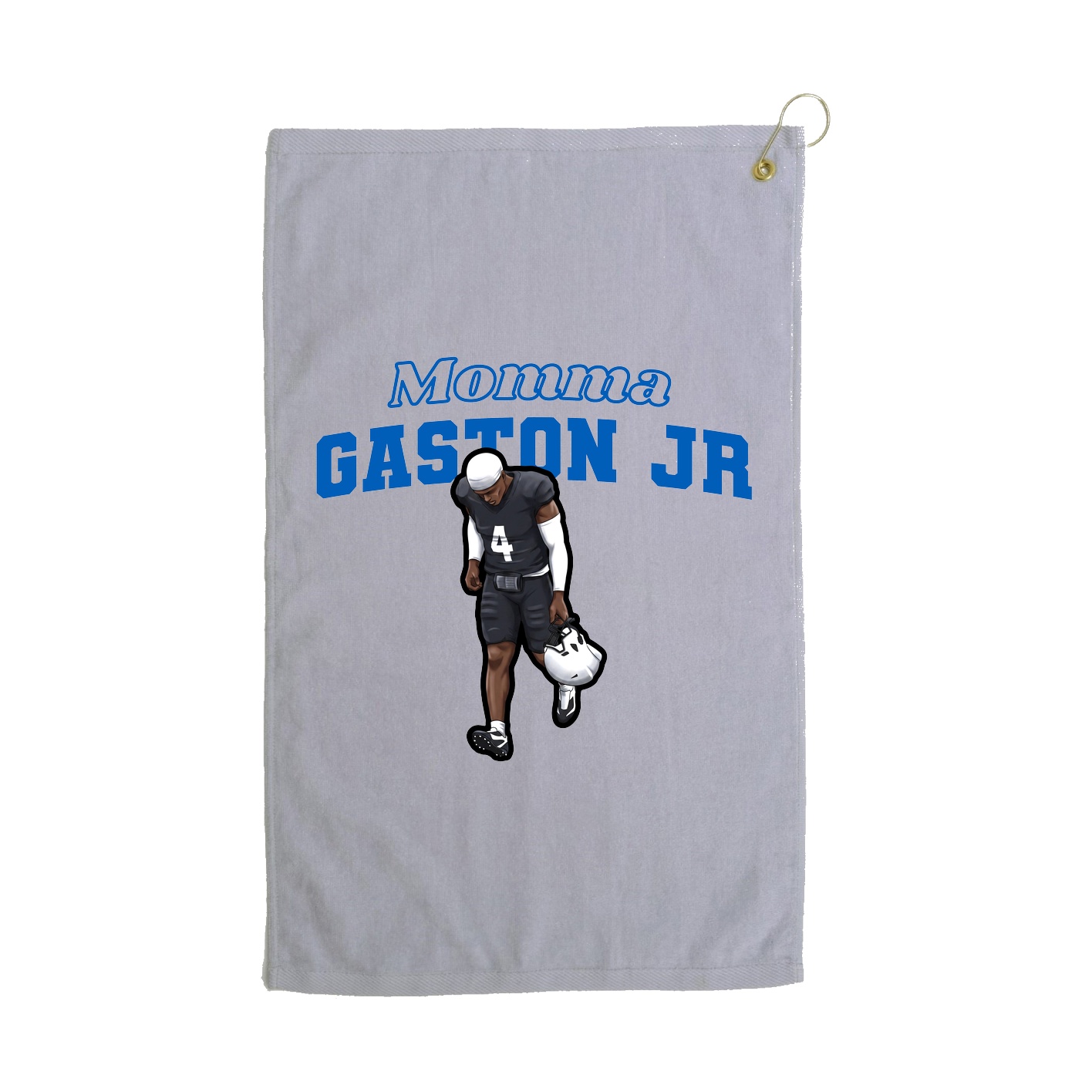 Golf Towel — Mothers Day Block in Grey