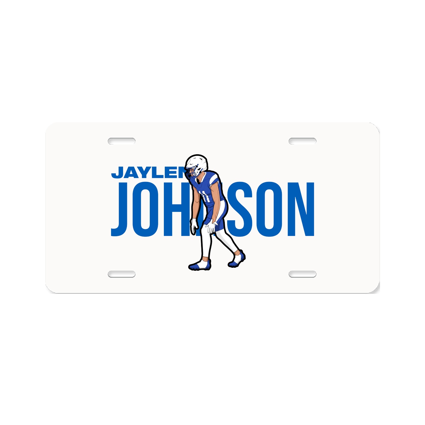 License Plate — Player Name in Classic
