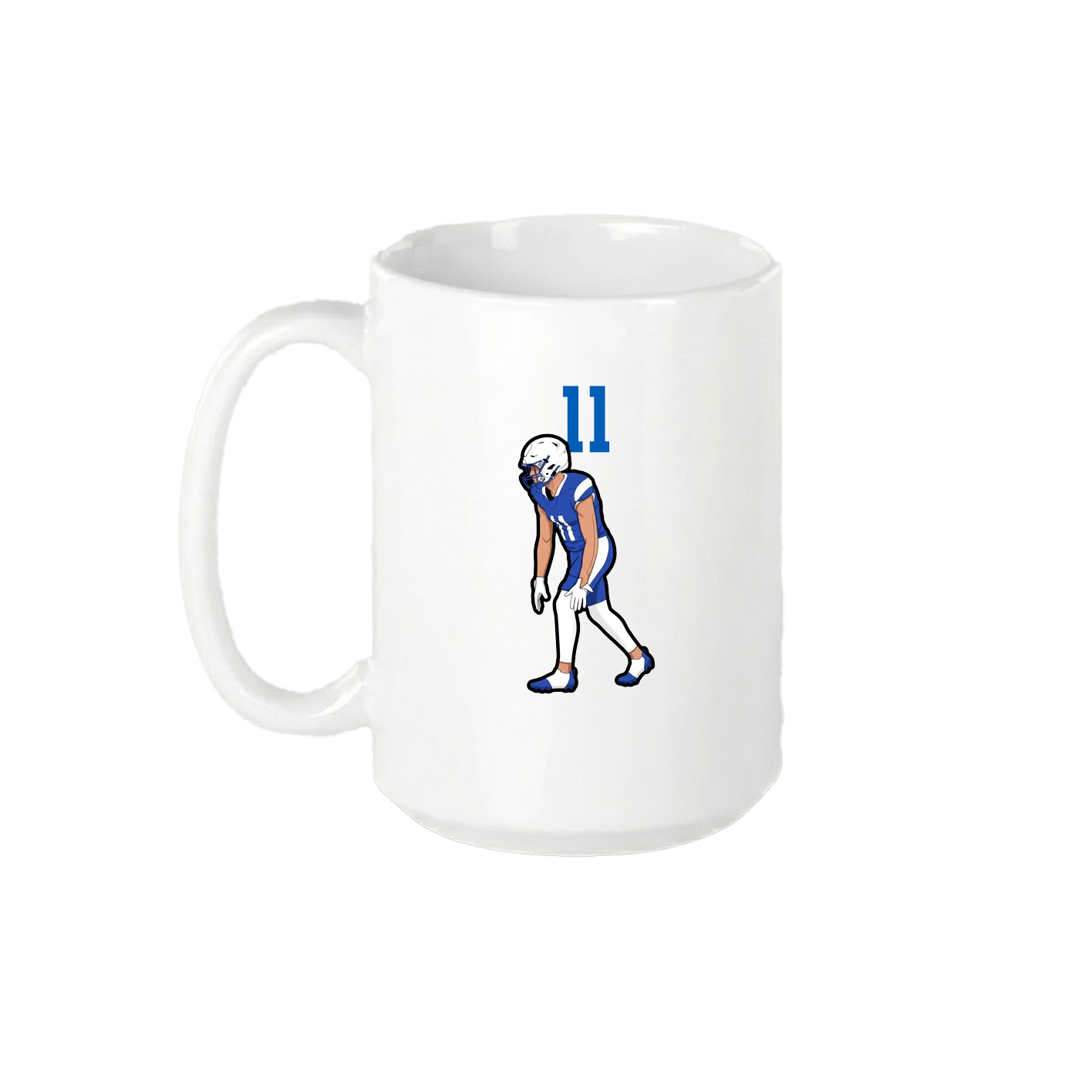 15oz Coffee Mug — Number Top in White