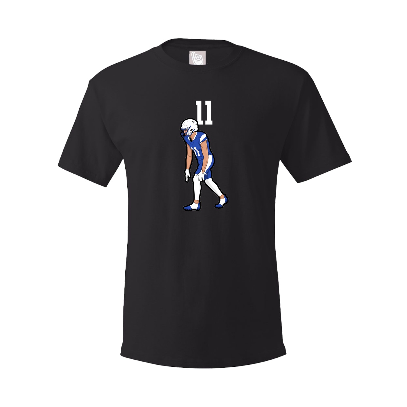 Youth Tee — Number Top in Black