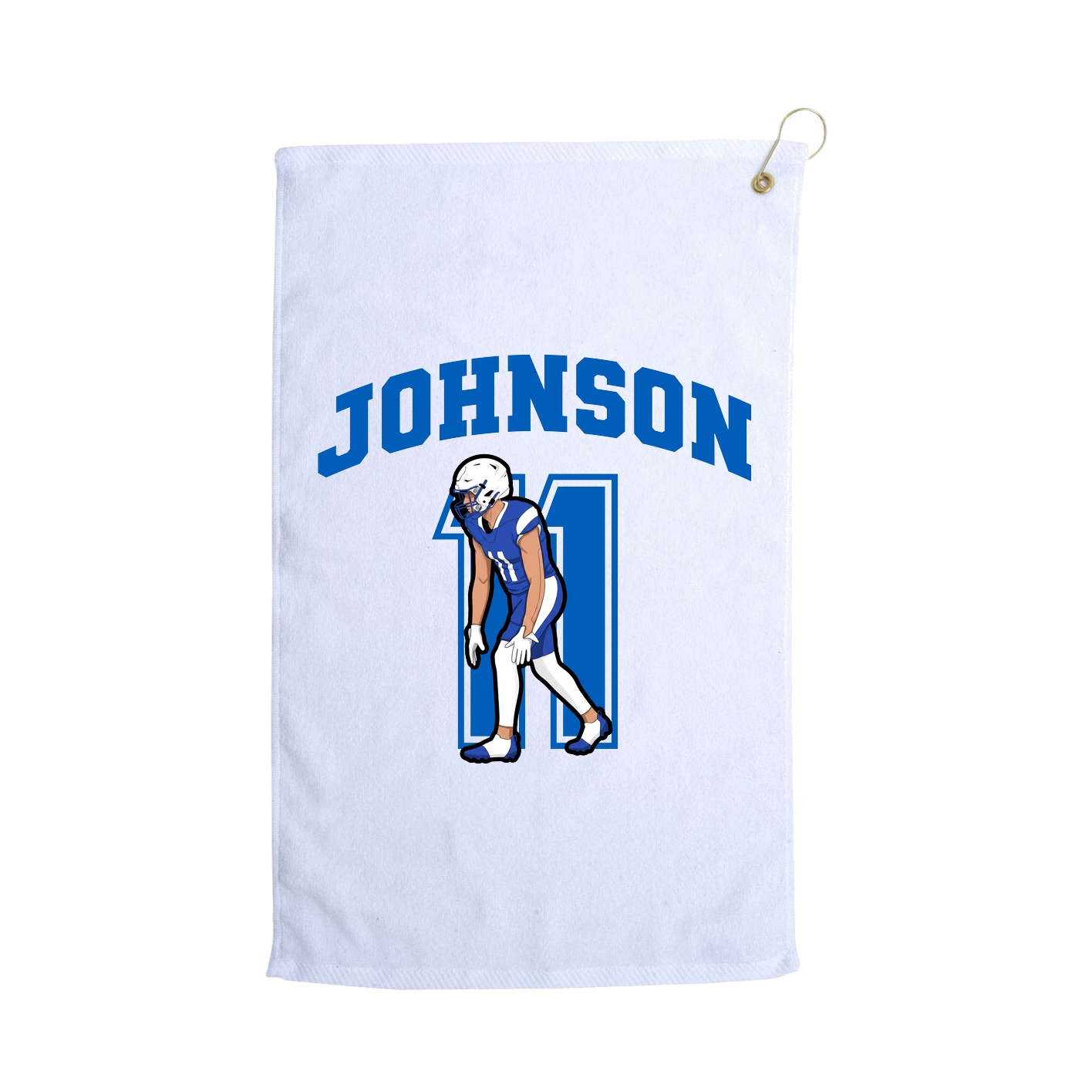 Golf Towel — Number in White