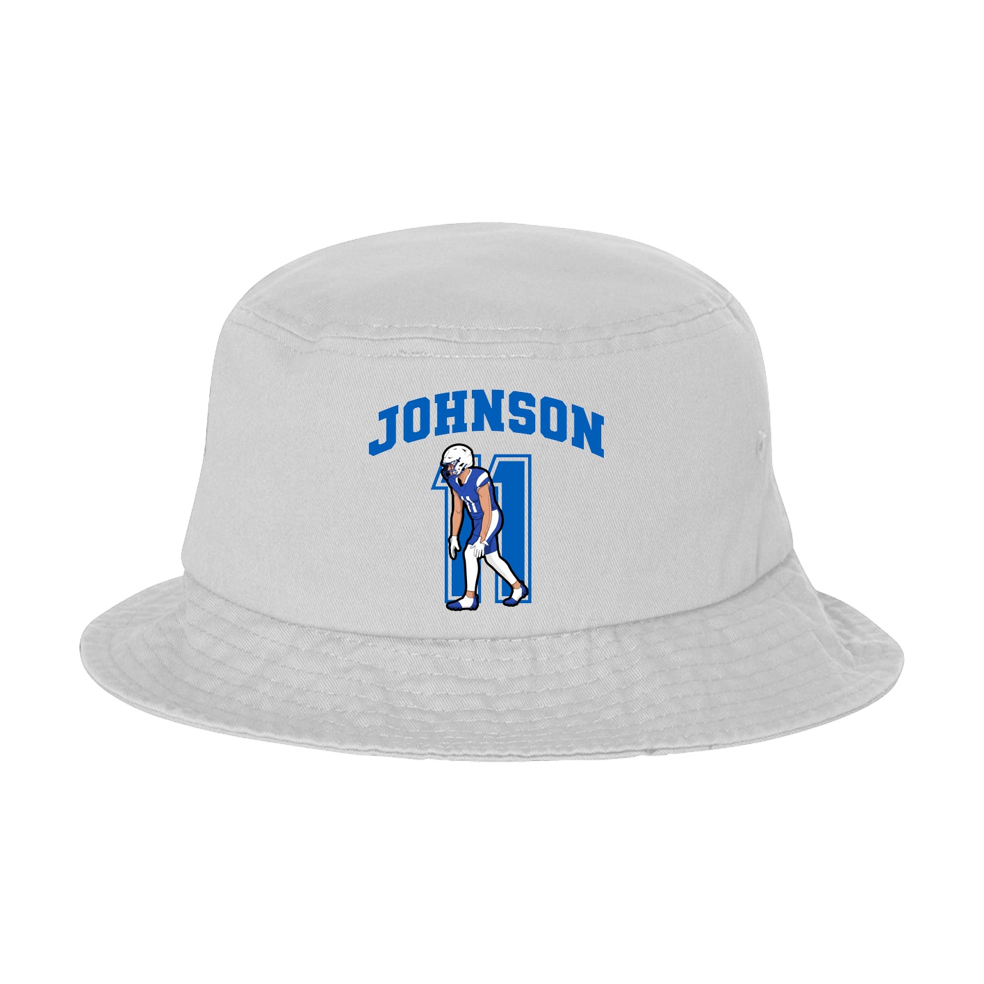 Bucket Cap — Number in White