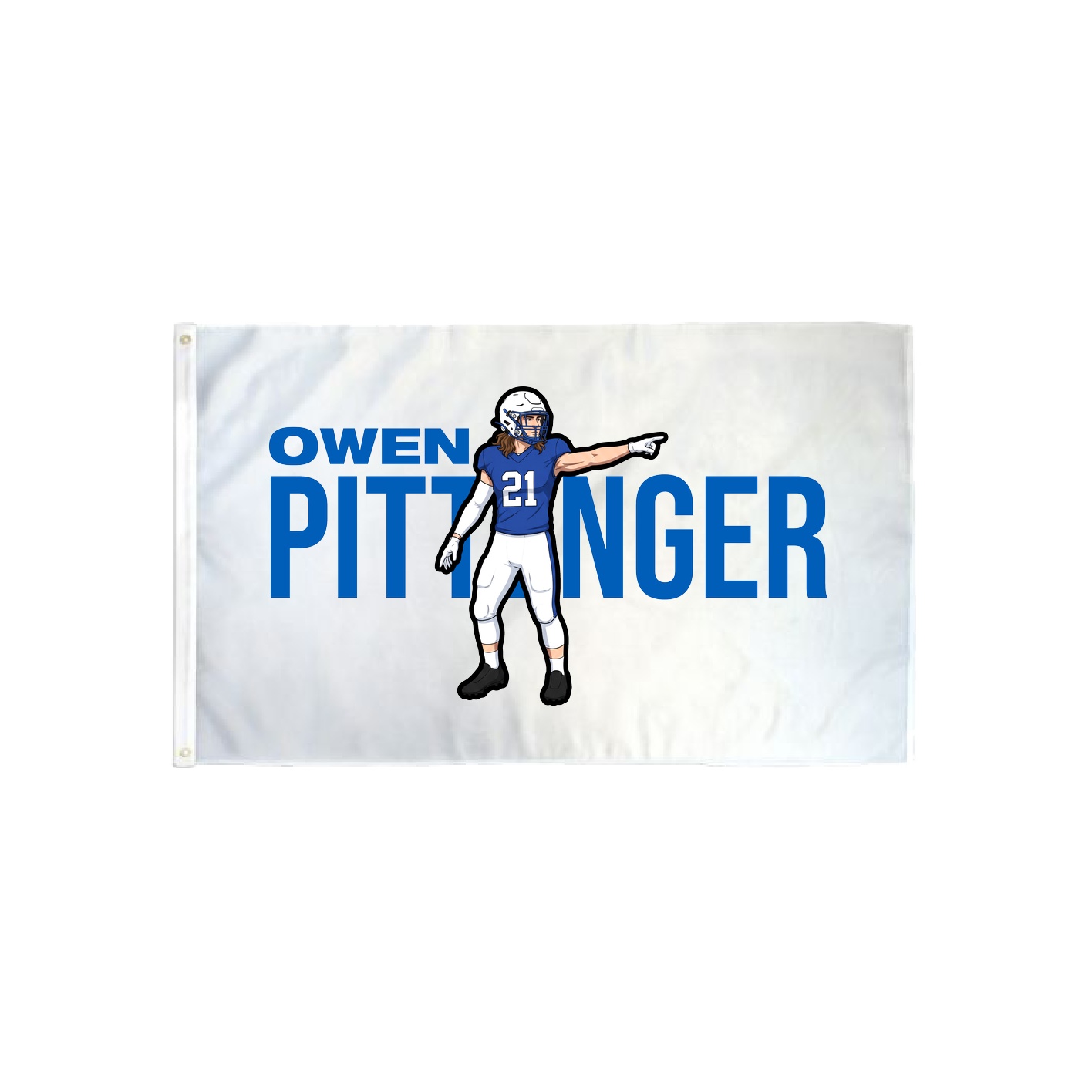 3x5 Flag — Player Name in Classic