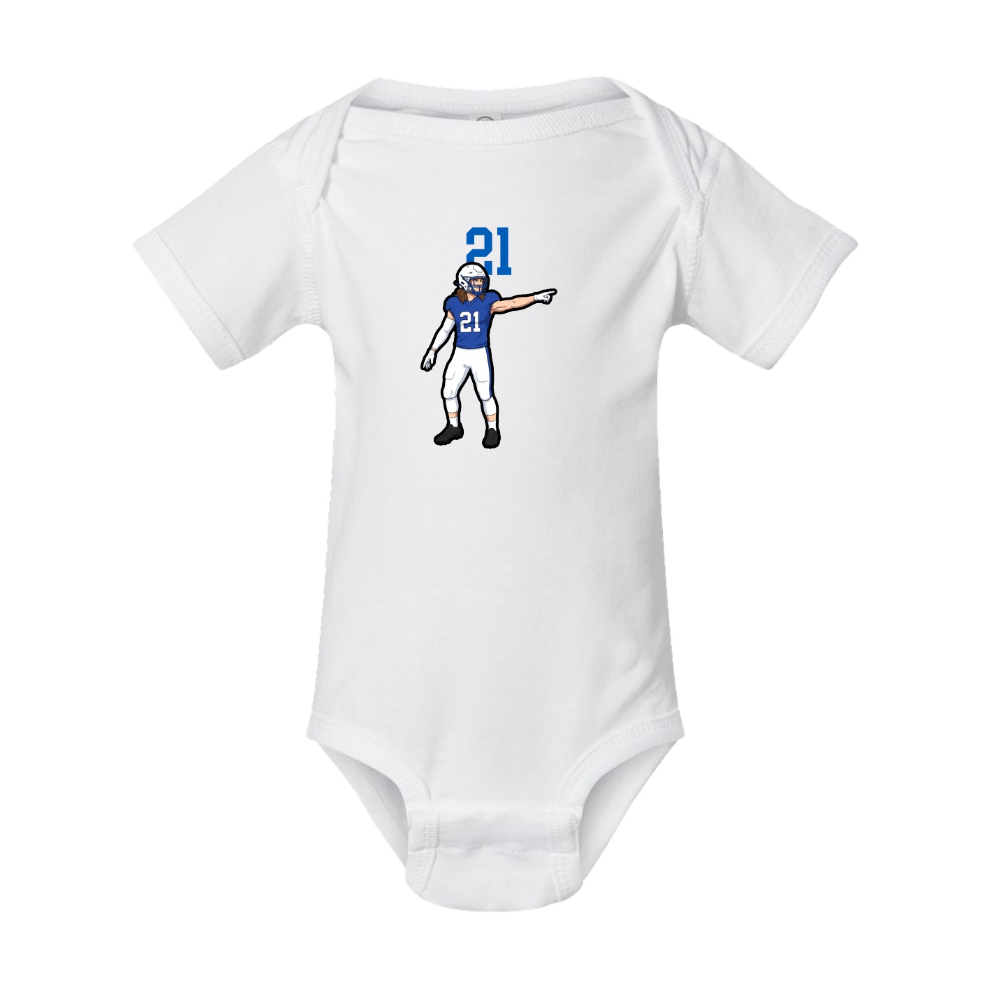Baby Onesie — Number Top in White