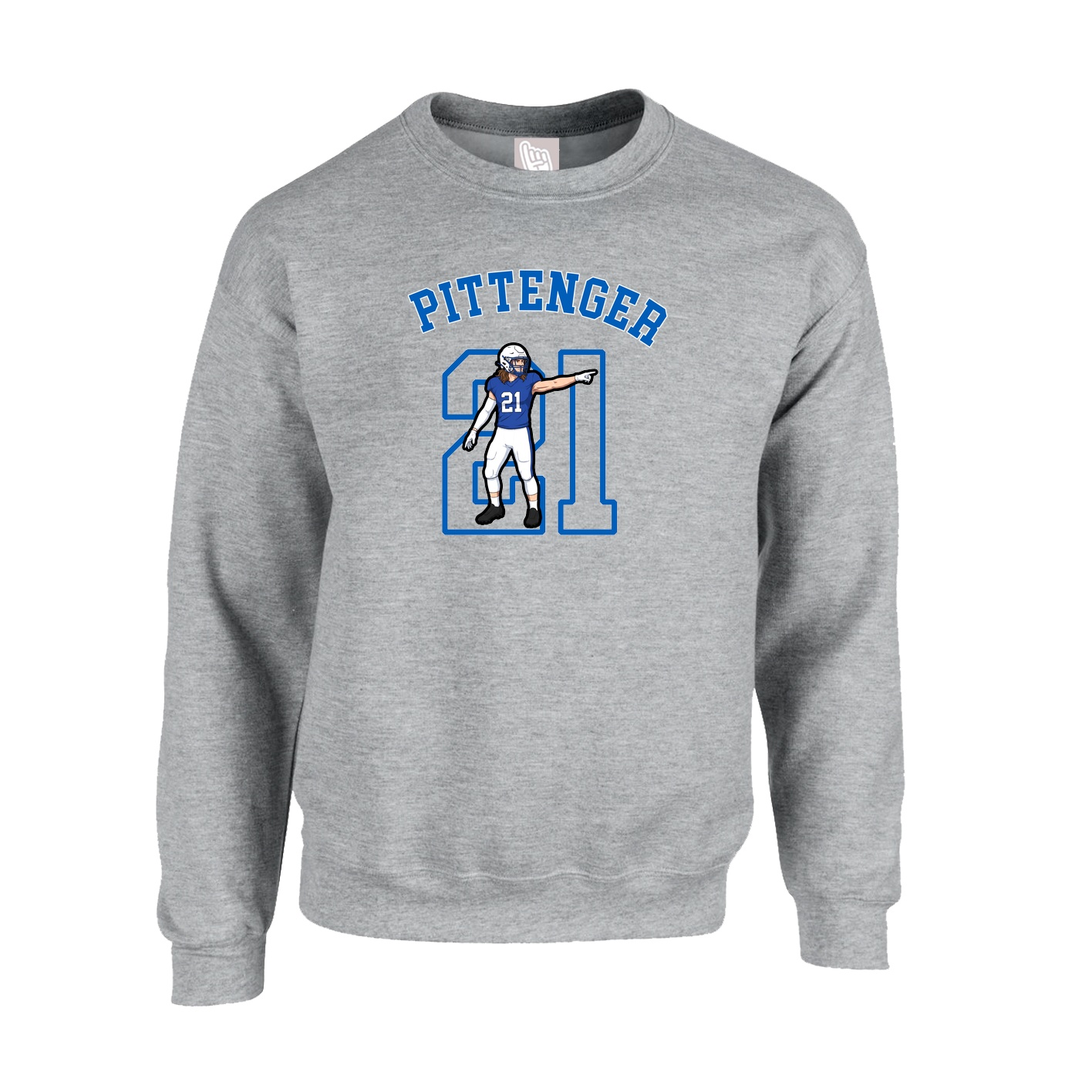 Fleece Crew — Shirsey Arch in Grey