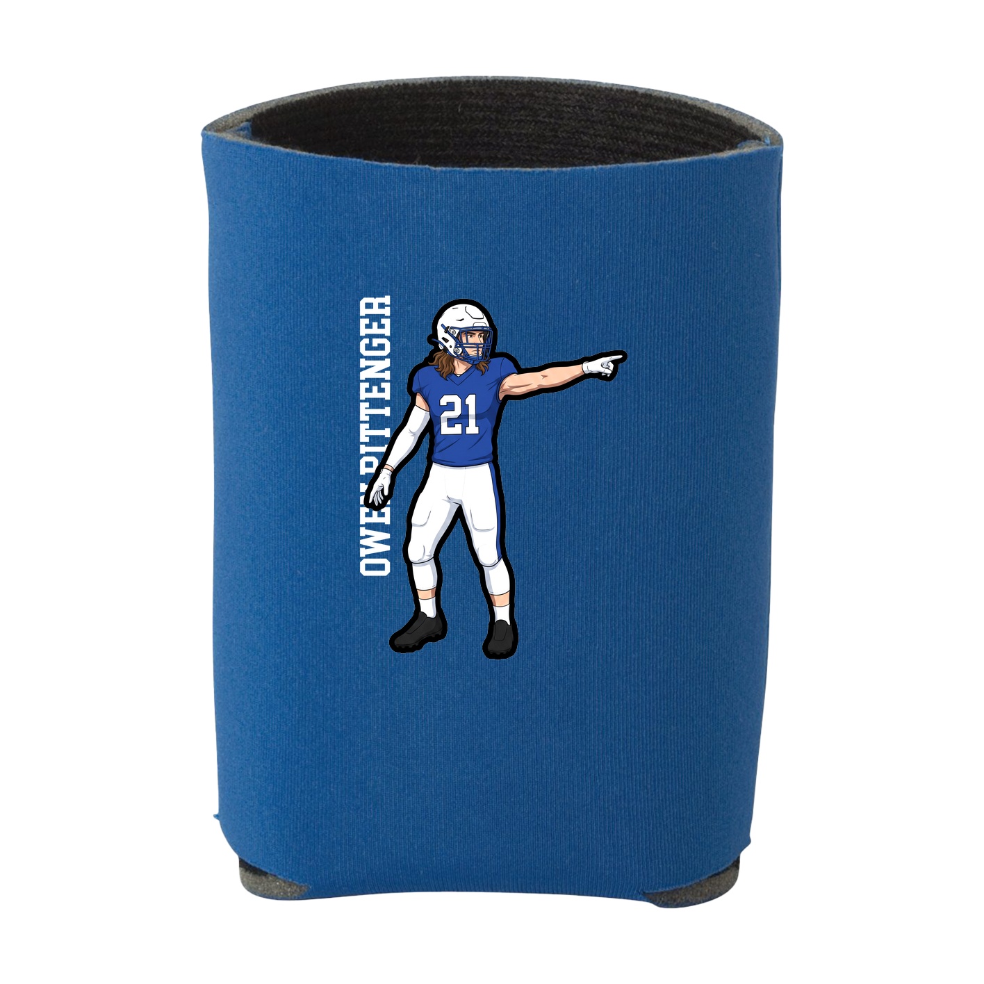 Can Holder — Name Vertical in Royal
