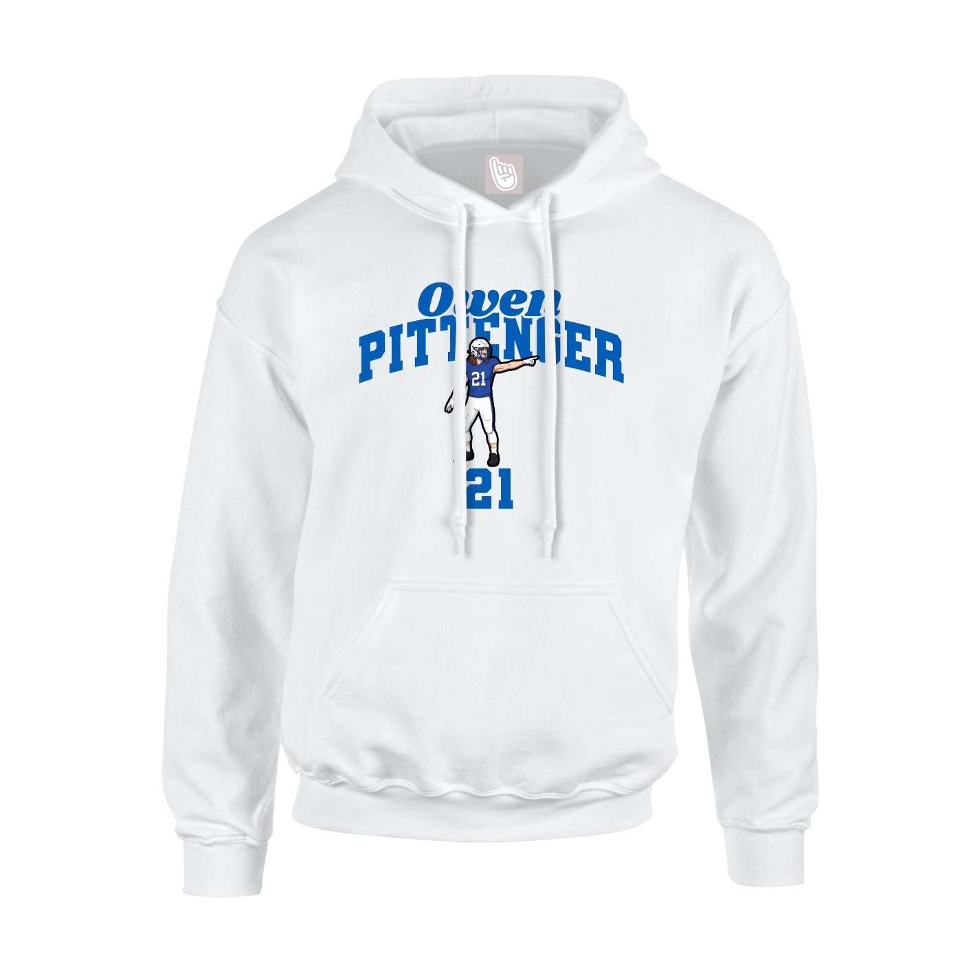 Hoodie — Signature Arch in White