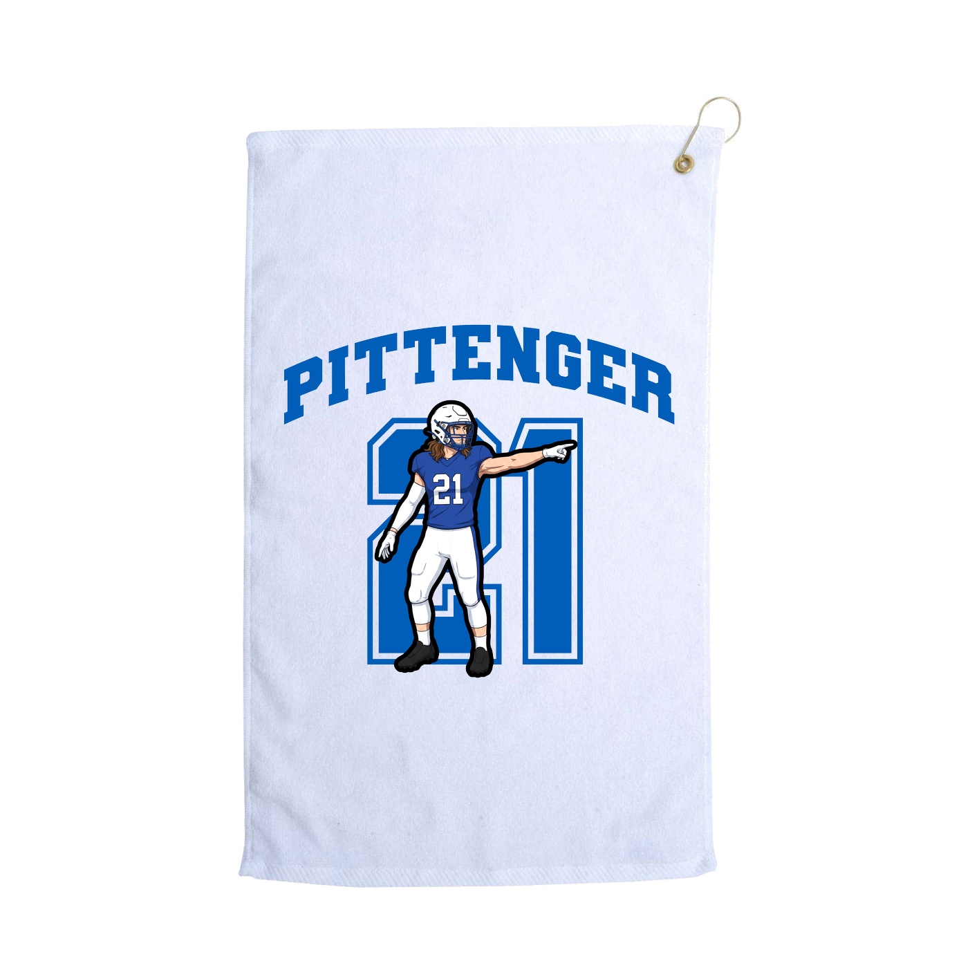 Golf Towel — Number in White