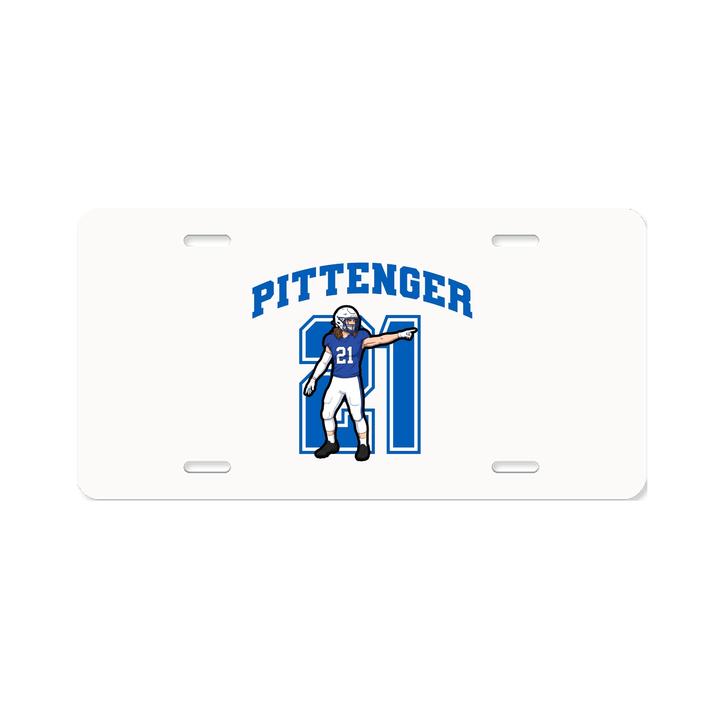 License Plate — Number in Classic