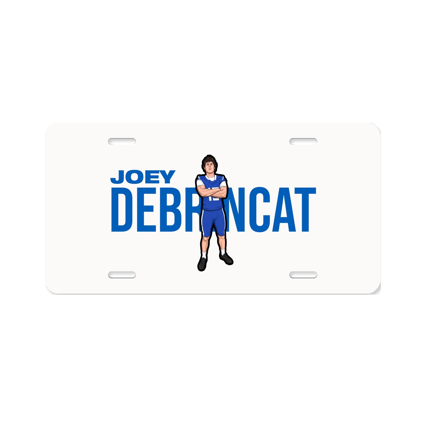 License Plate — Player Name in Classic