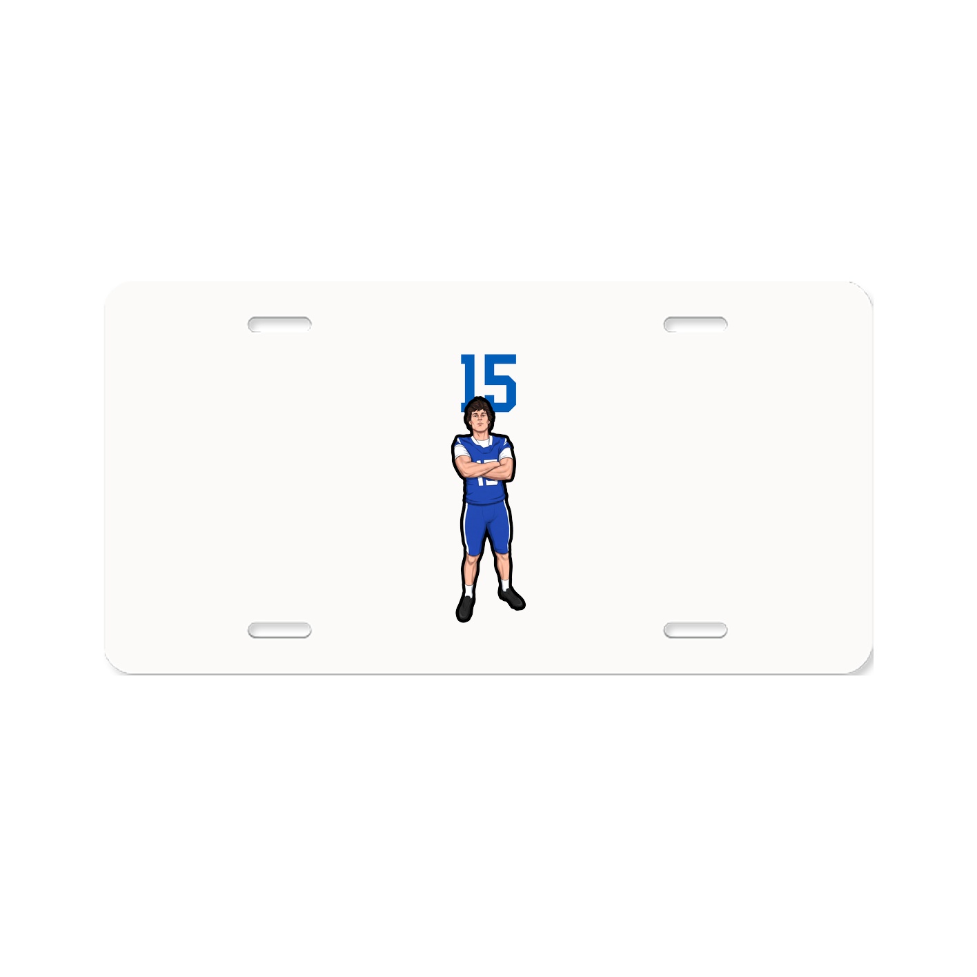 License Plate — Number Top in Classic