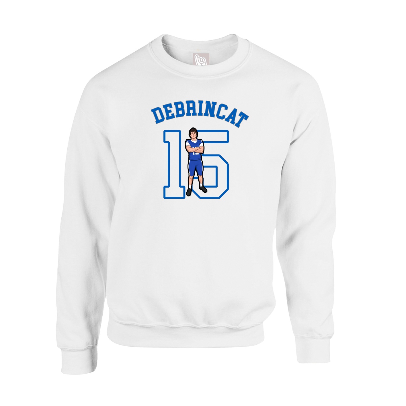 Fleece Crew — Shirsey Arch in White