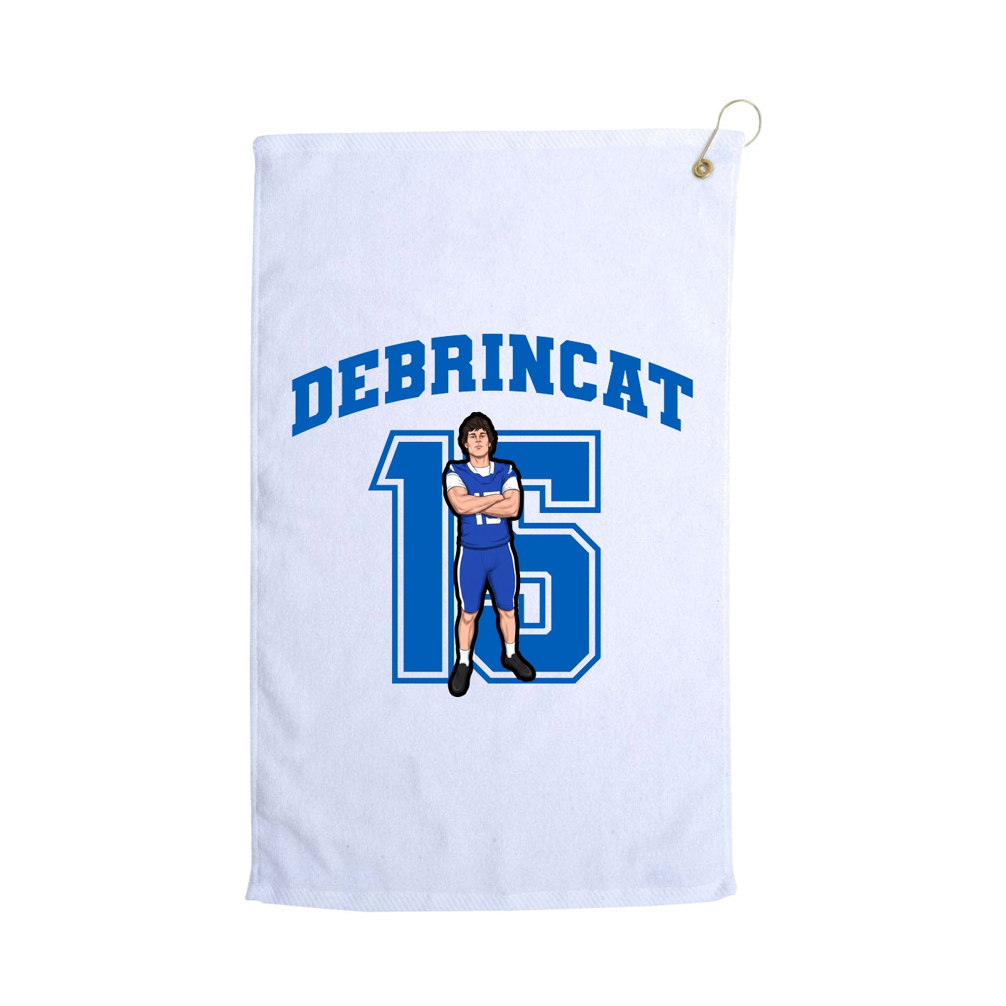 Golf Towel — Number in White