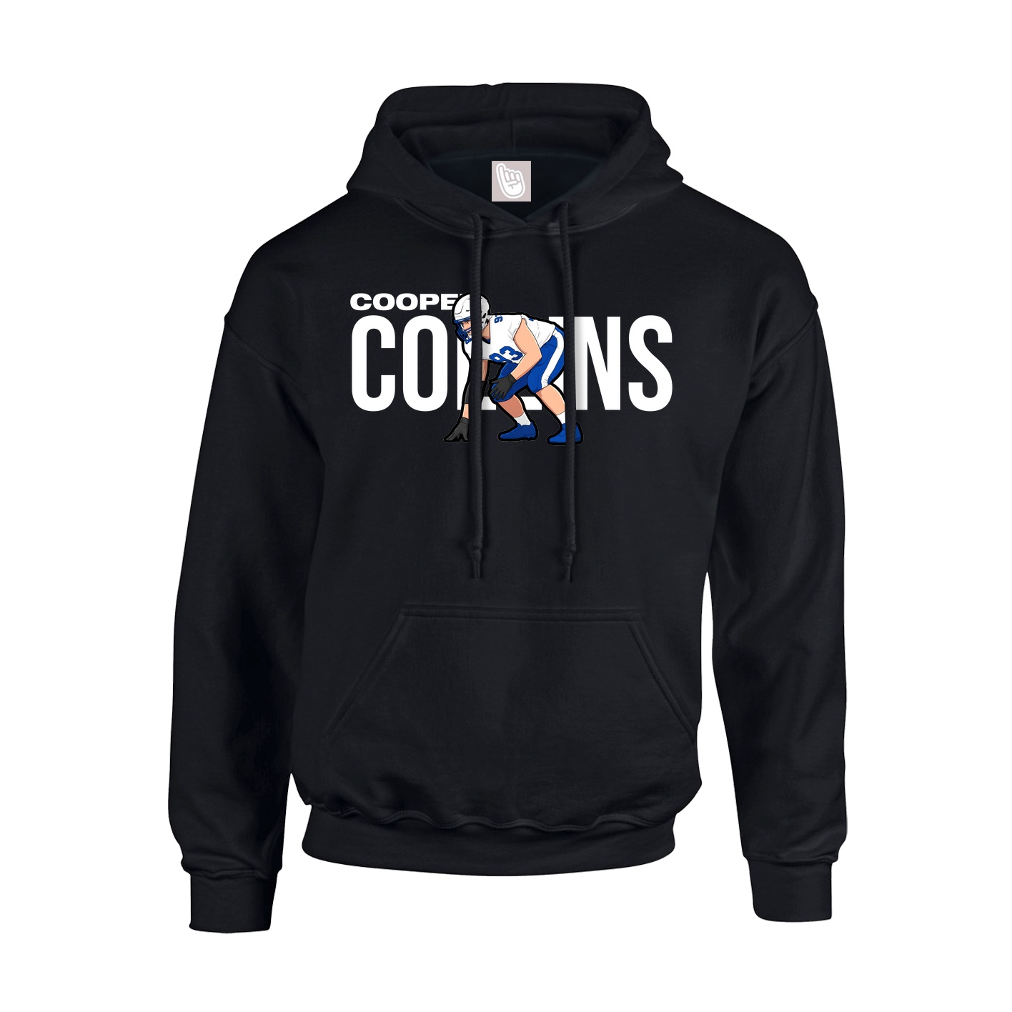 Hoodie — Player Name in Black