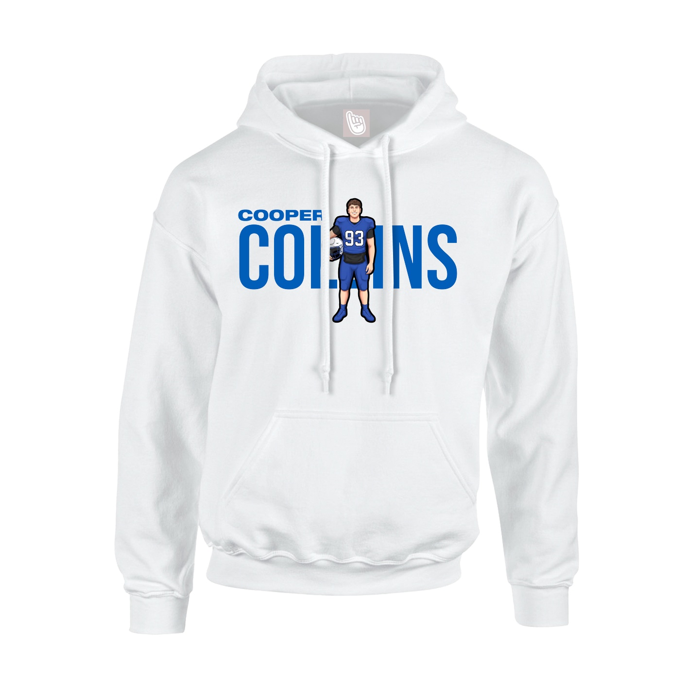 Hoodie — Player Name in White