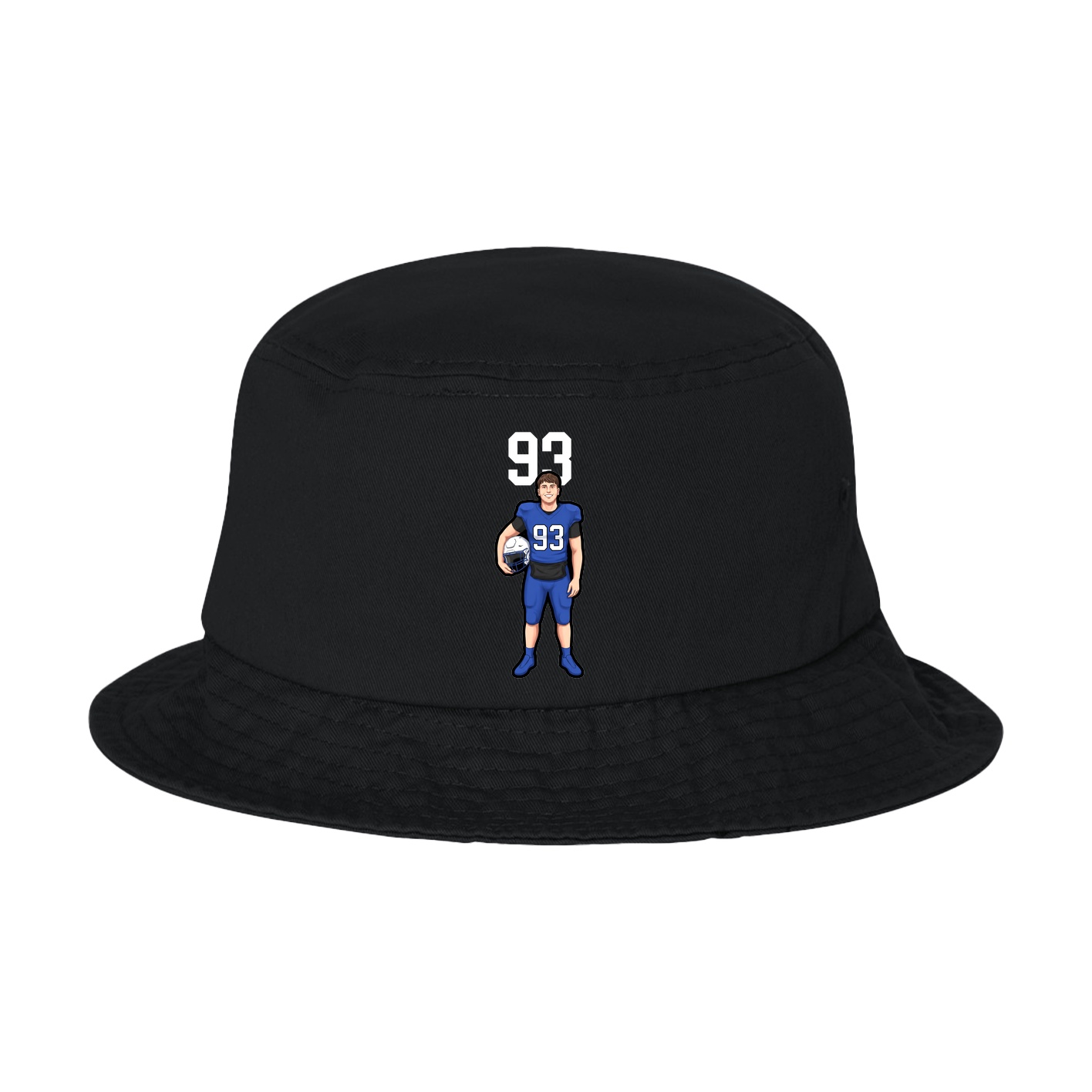 Bucket Cap — Number Top in Black