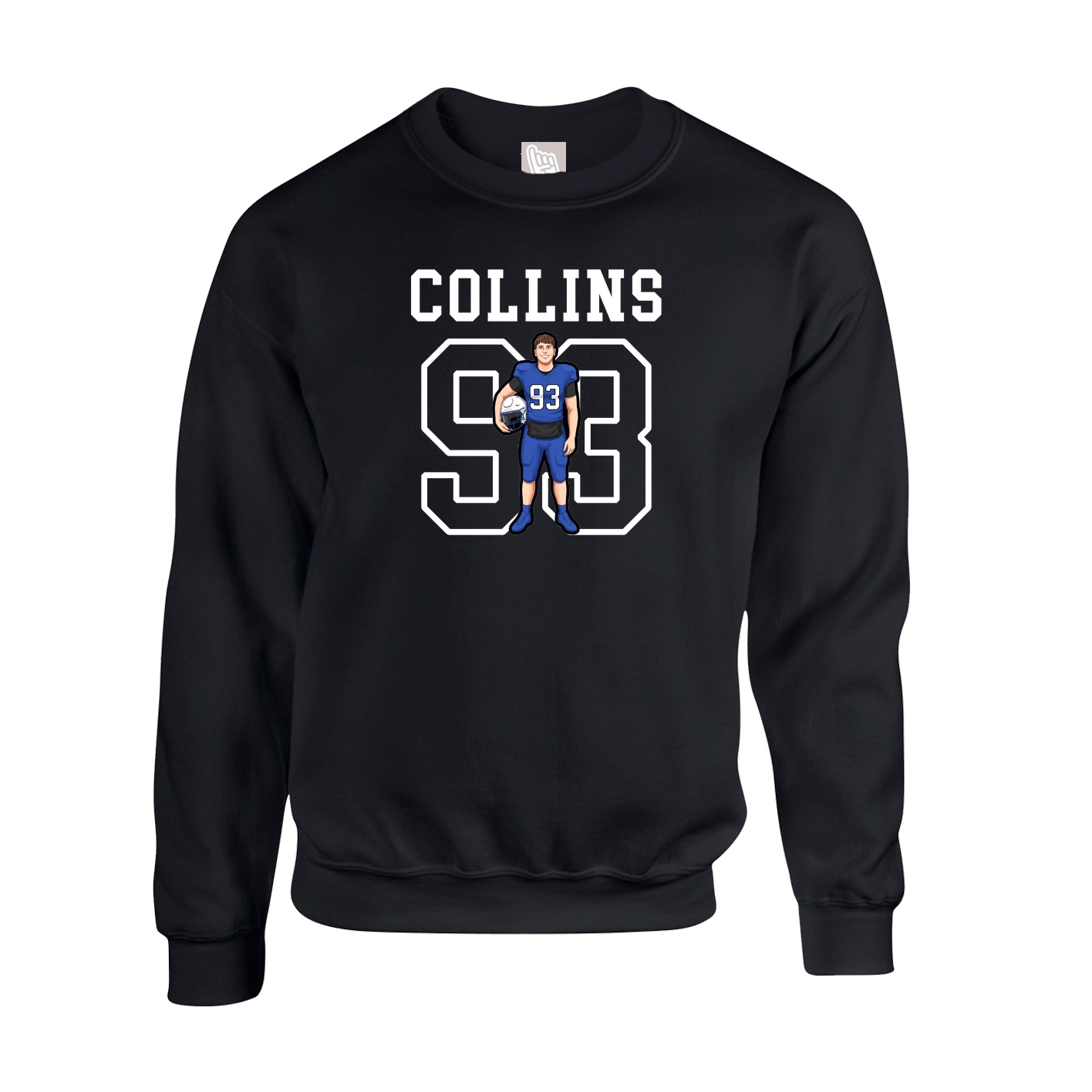 Fleece Crew — Shirsey in Black