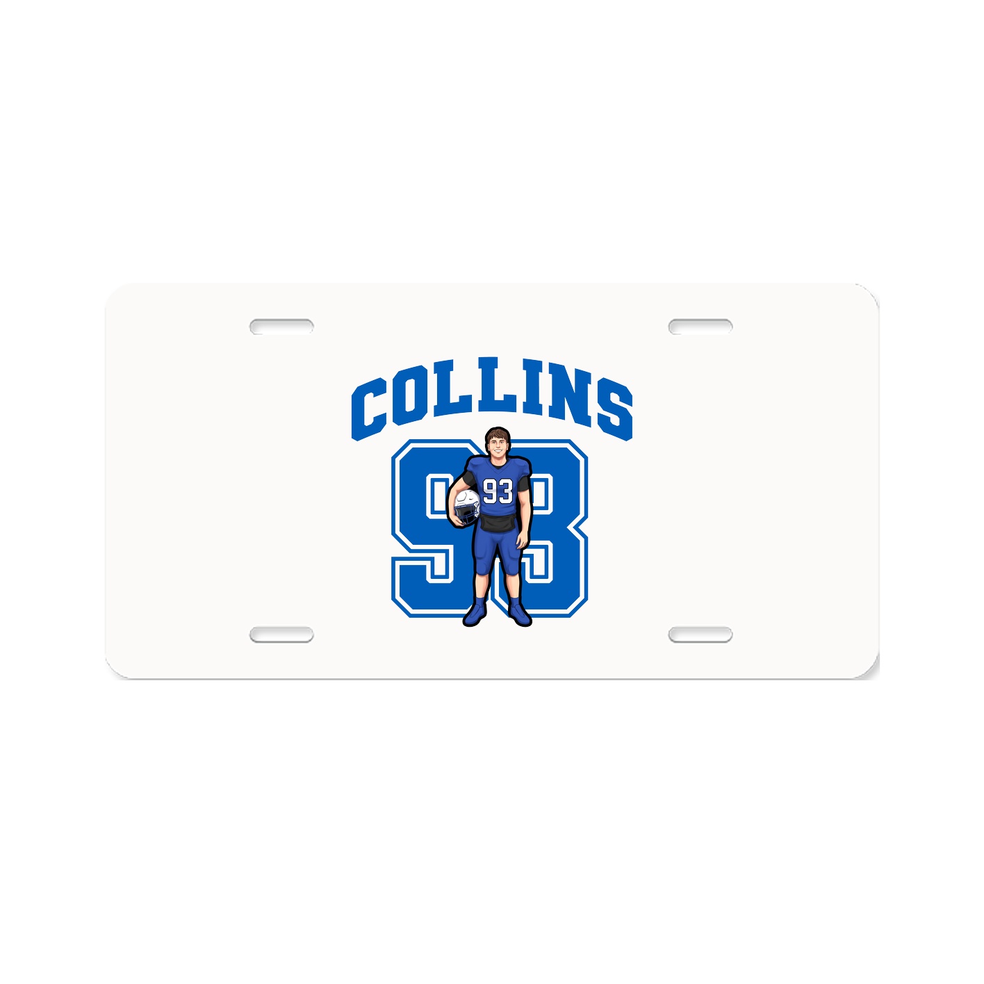 License Plate — Number in Classic