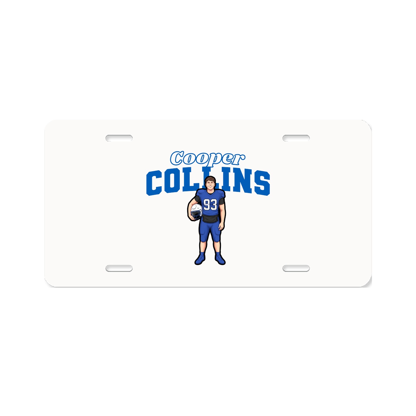 License Plate — Name Arch in Classic