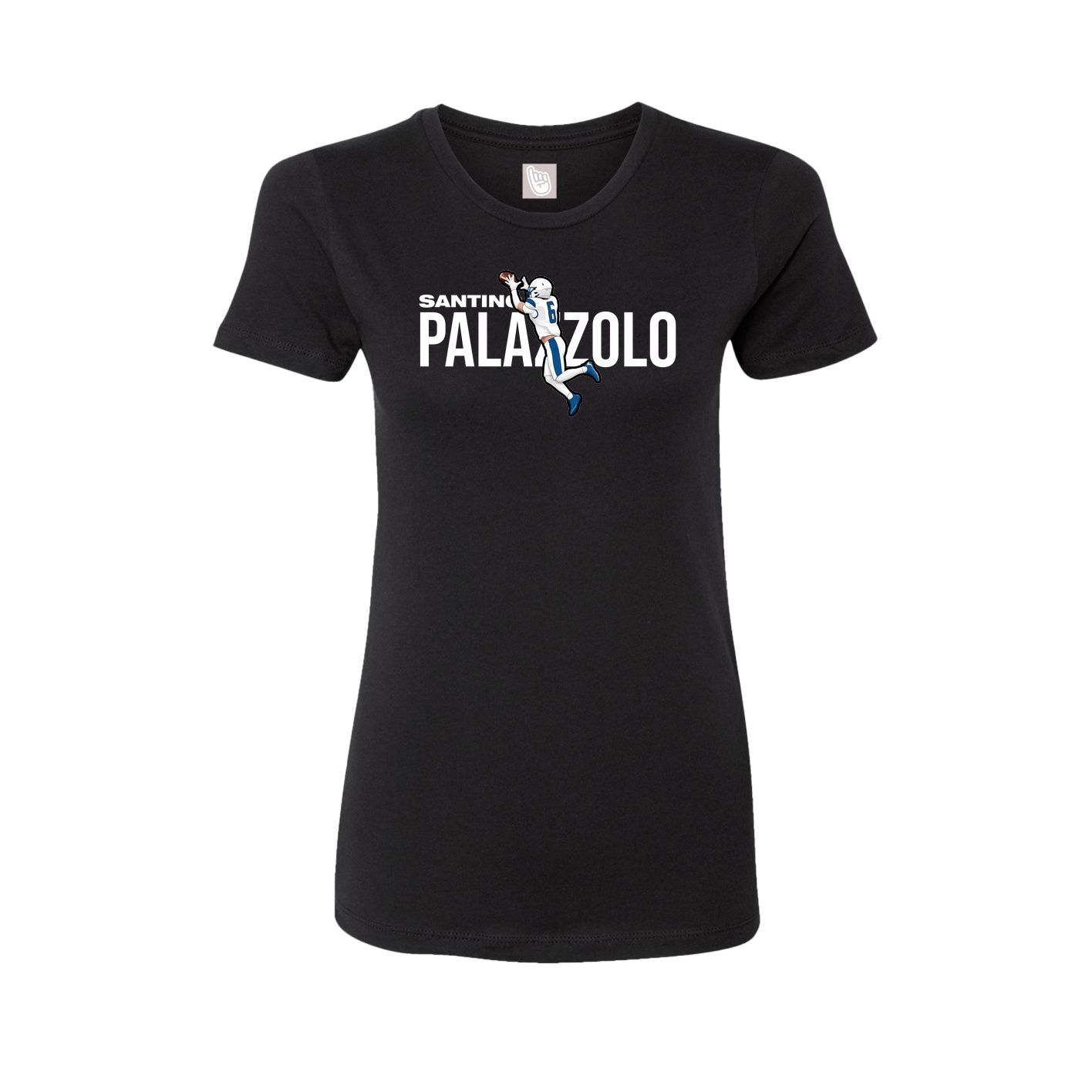 Fitted Women's Tee — Player Name in Black