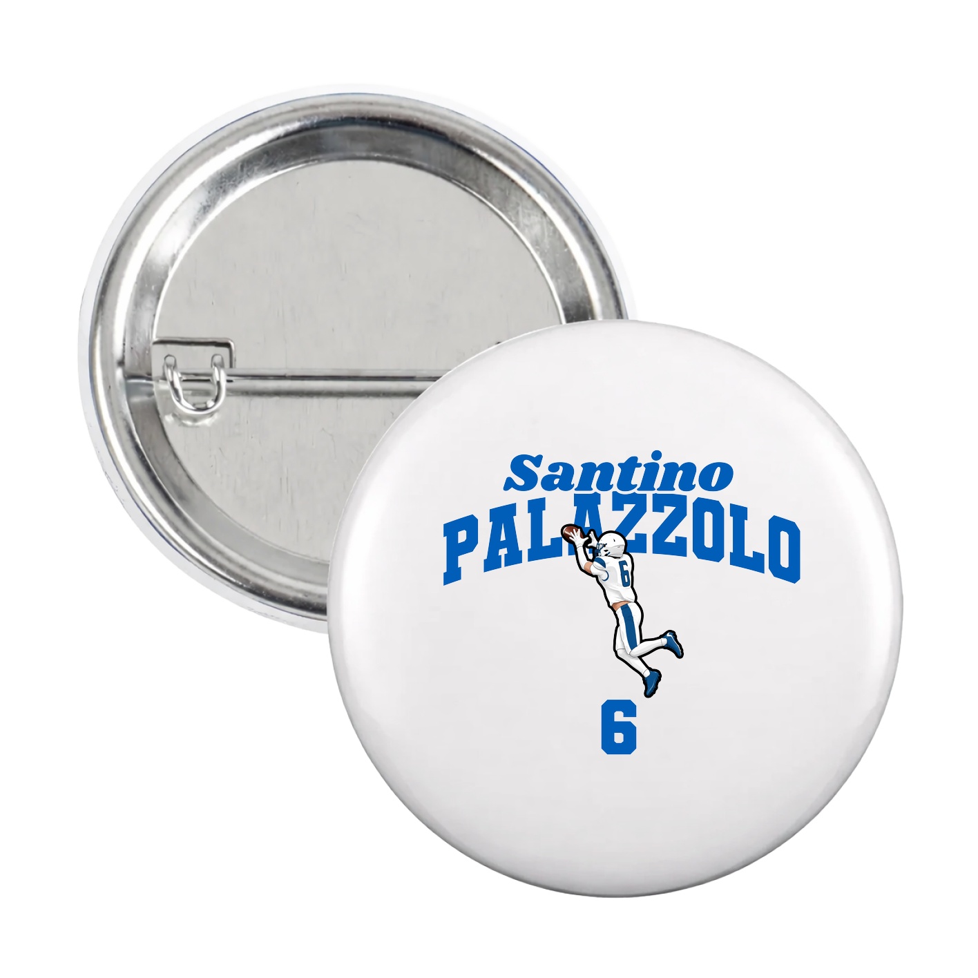 Game Day Button — Signature Arch in White