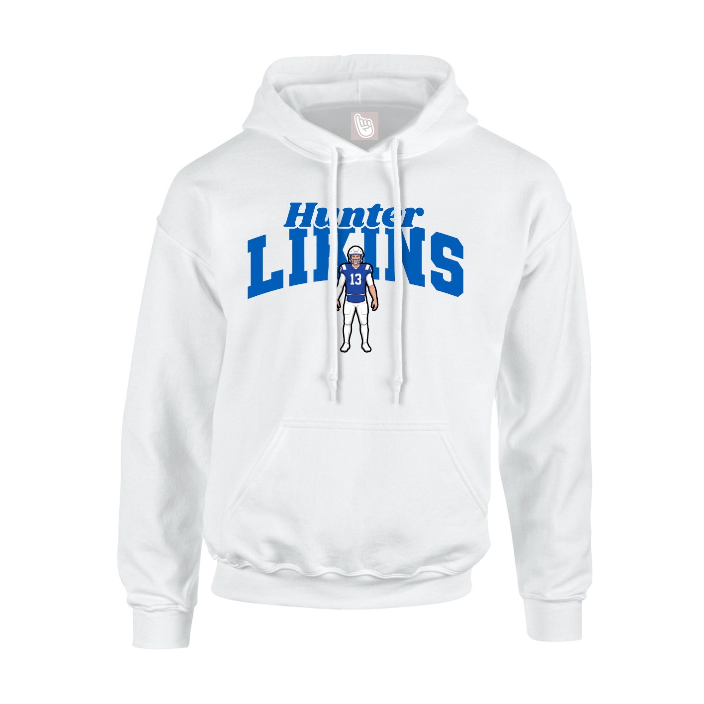 Hoodie — Signature Arch in White