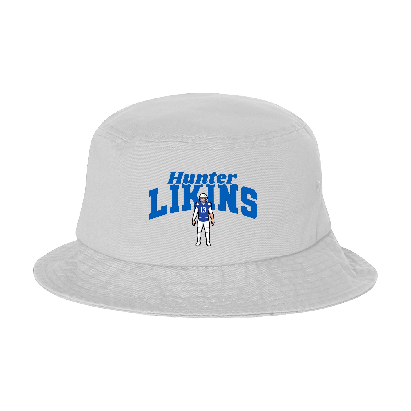 Bucket Cap — Signature Arch in White