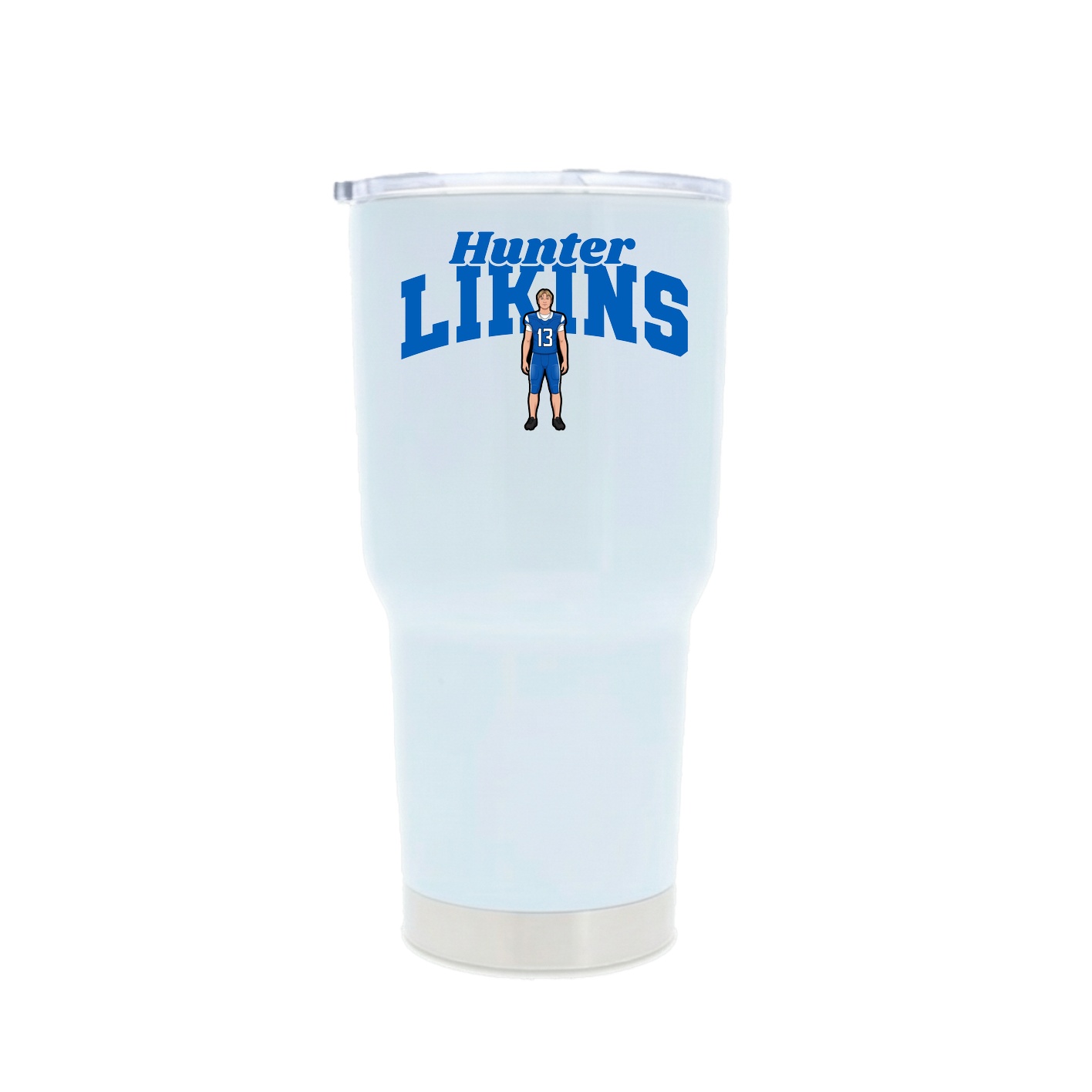 30oz Stainless Steel Tumbler — Signature Arch in White