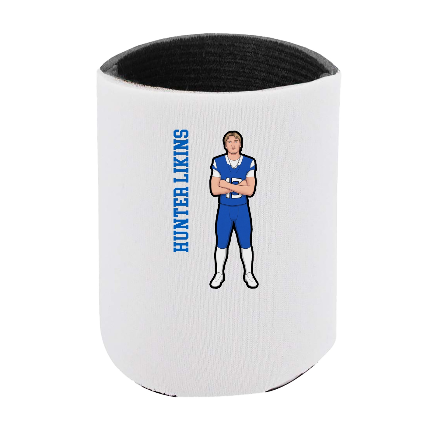 Can Holder — Name Vertical in White