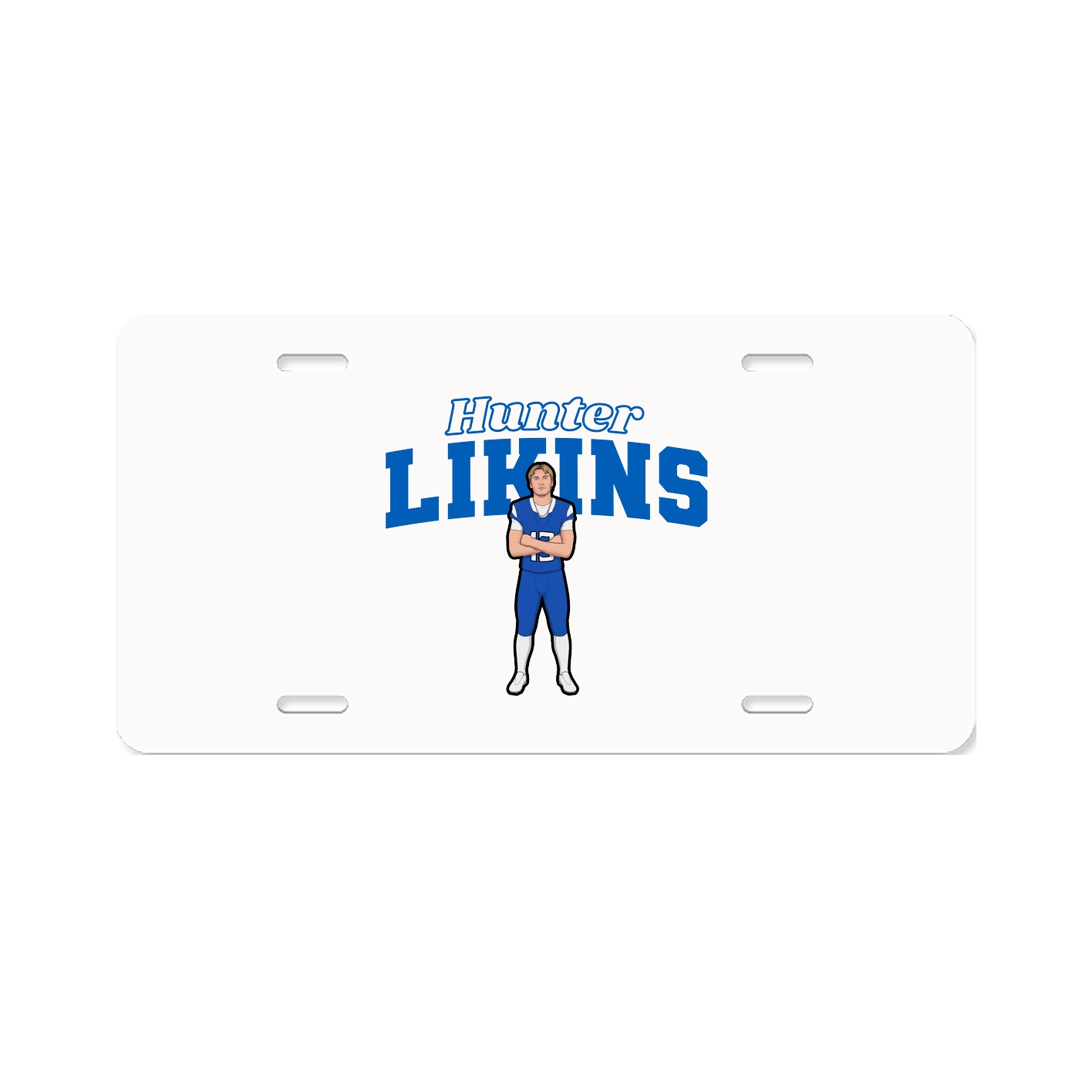License Plate — Name Arch in Classic