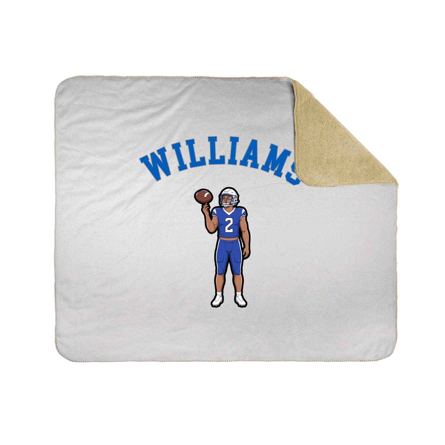 50x60 Sherpa Lined Throw Blanket